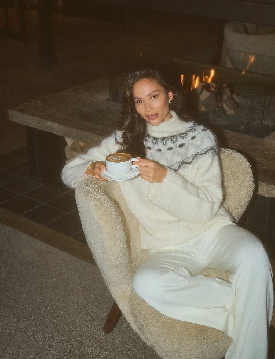 Twist & Tango - Champoluc Knitted Sweater - stickade tröjor - fair isle white - 3