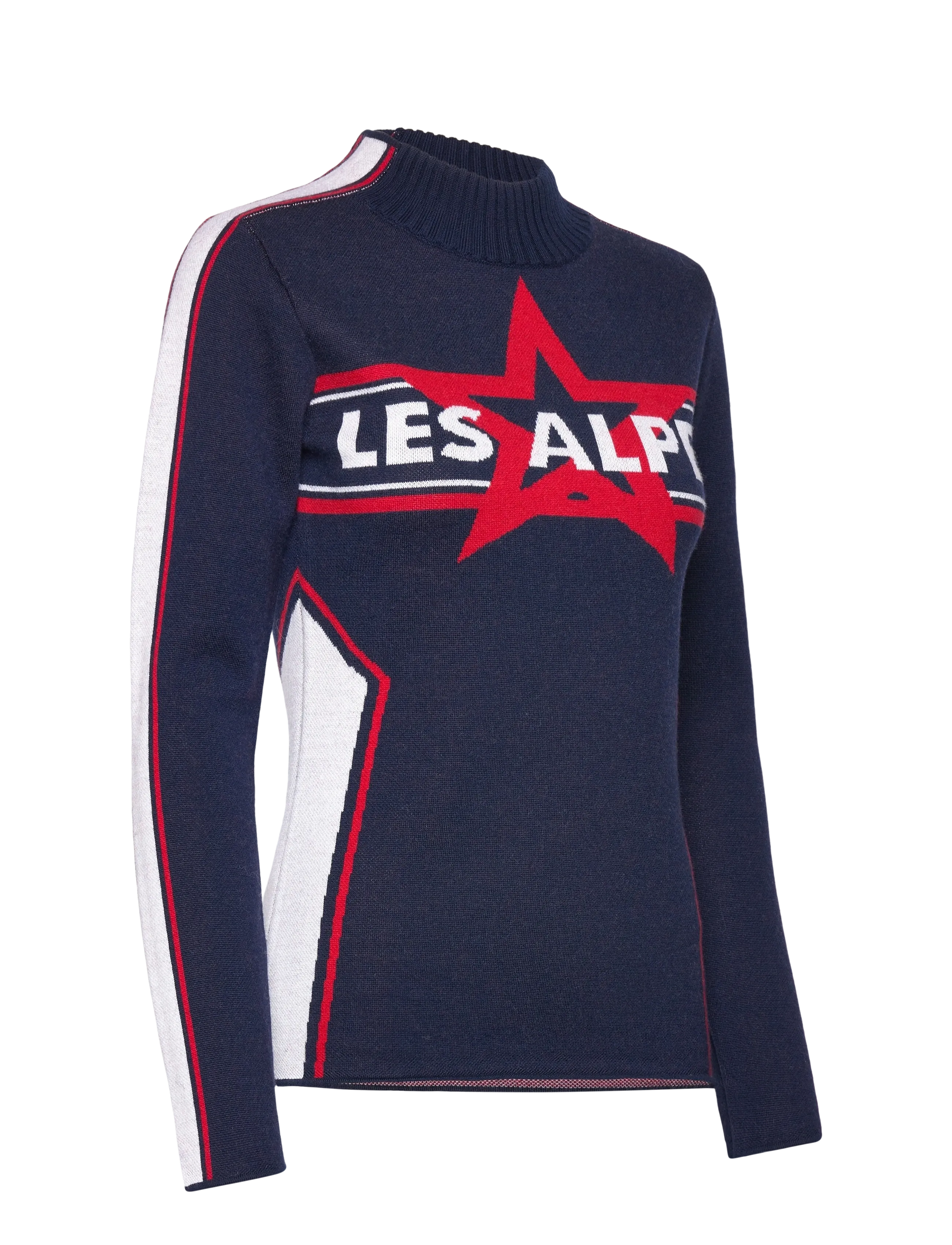 Twist & Tango - Les Alpes Star Sweater - aluskihina kantavad rõivad - navy - 4