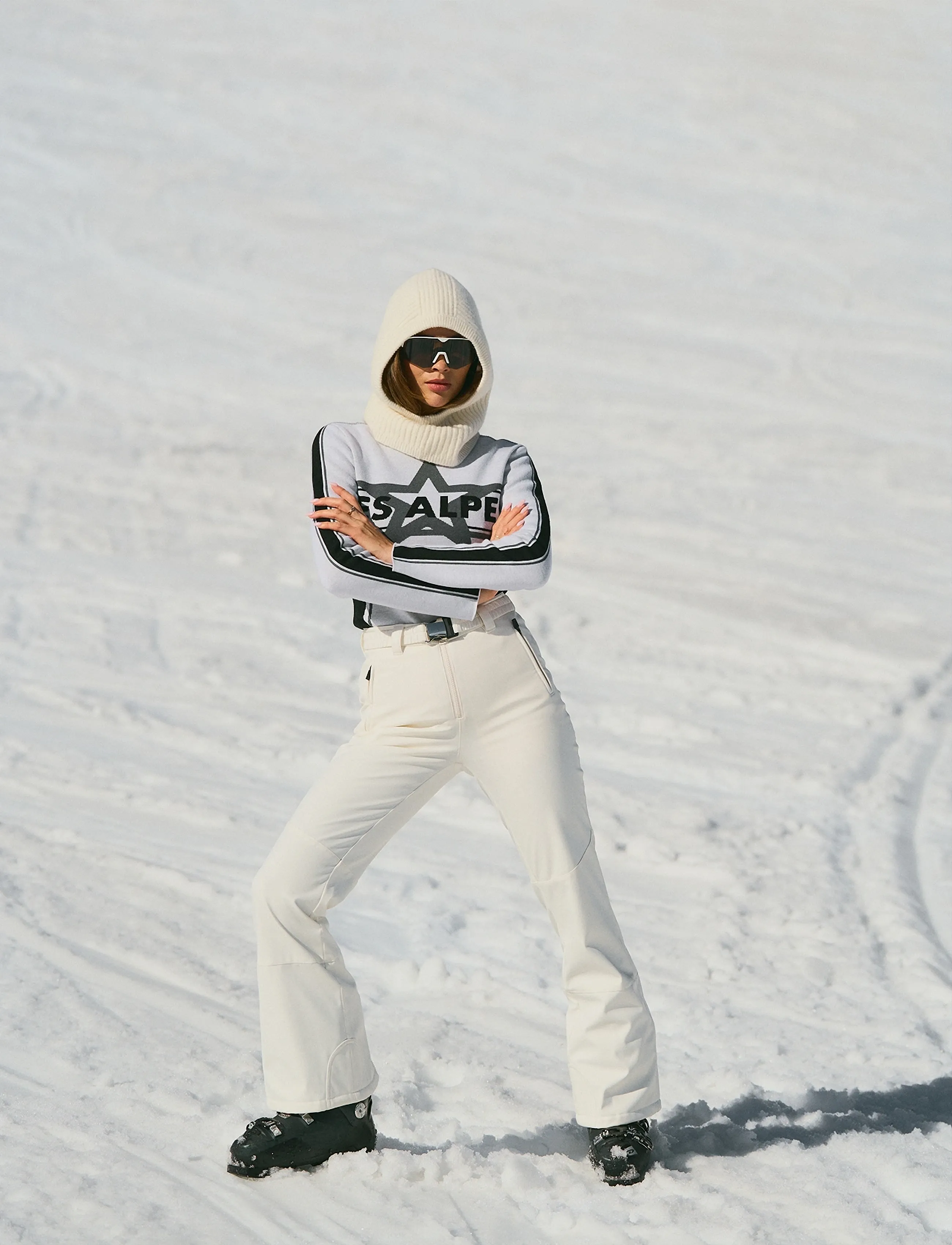Twist & Tango Courchevel Outdoor Trousers - Pantalons de ski - SNOW WHITE / cream