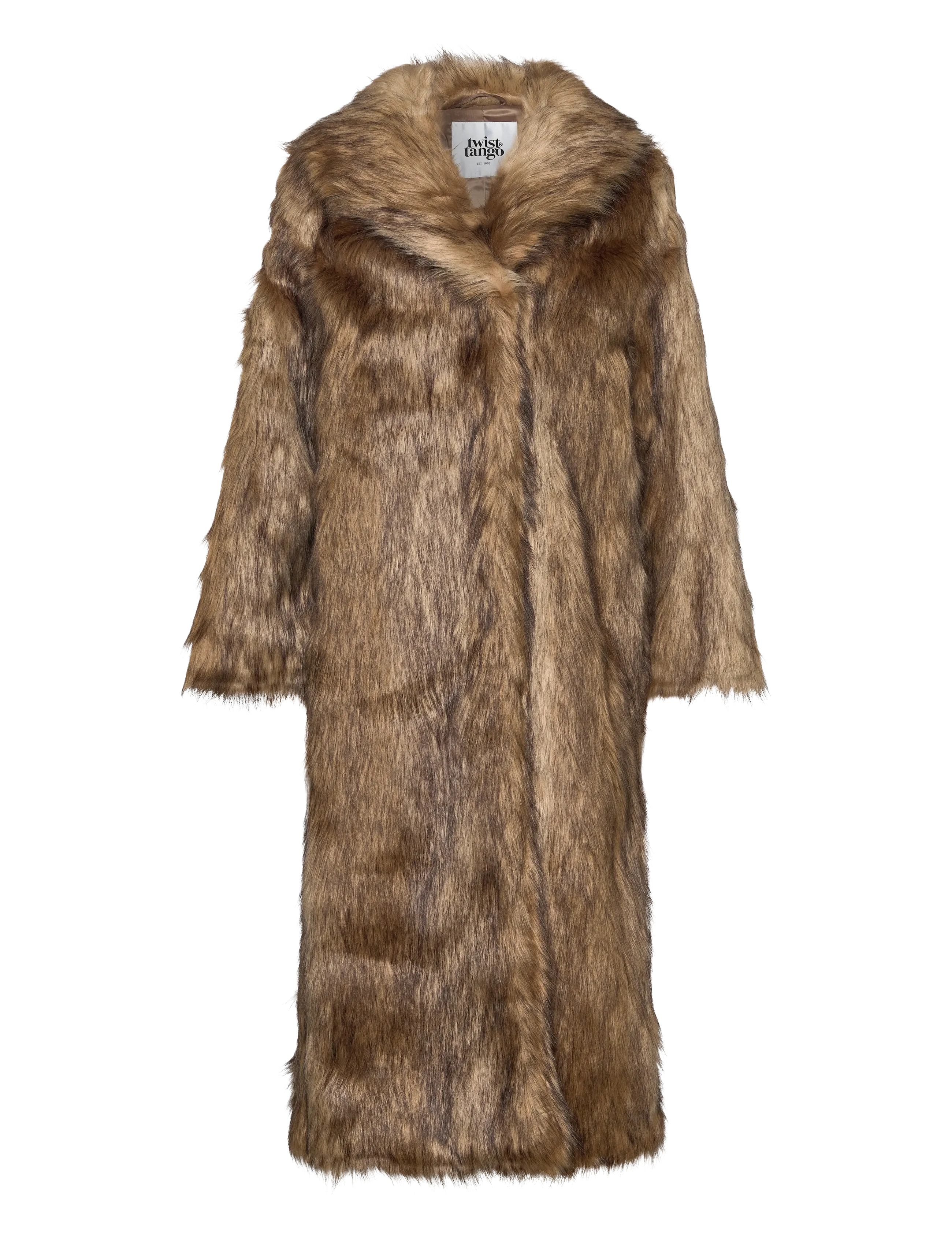 Twist & Tango Ylva Faux Fur Coat - Faux Fur - SHIFTING BROWN / brown