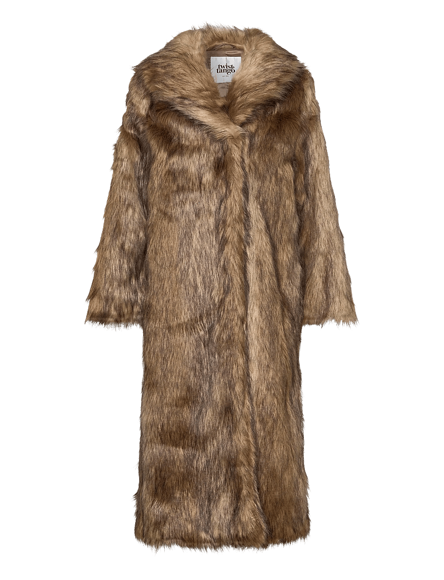 Twist & Tango - Ylva Faux Fur Coat - shifting brown - 1
