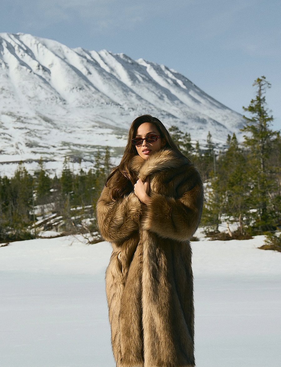 Twist & Tango - Ylva Faux Fur Coat - shifting brown - 3