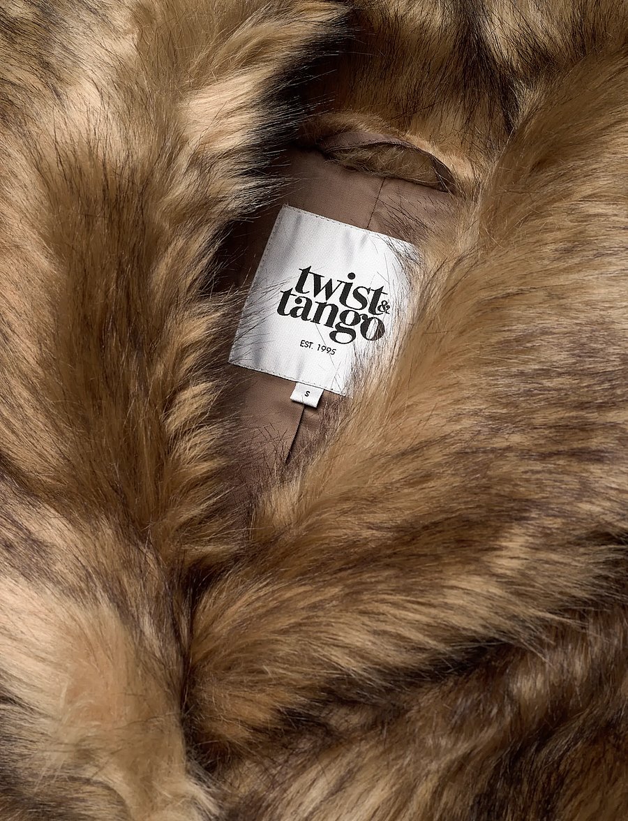 Twist & Tango - Ylva Faux Fur Coat - shifting brown - 5