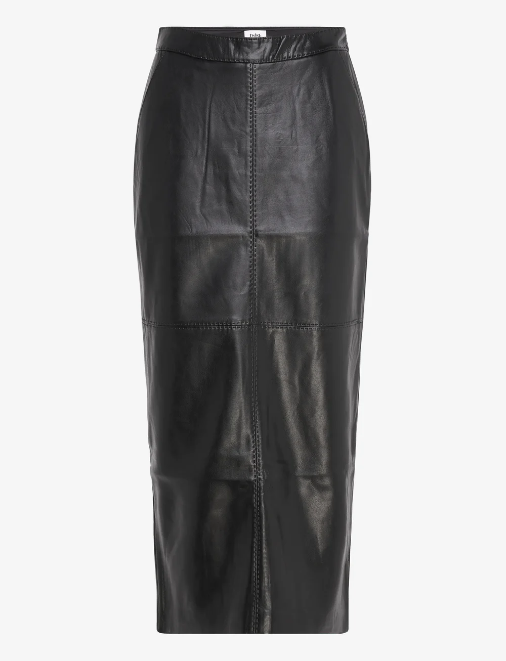 Twist & Tango - Yara Faux Leather Skirt - midi nederdele - black - 0
