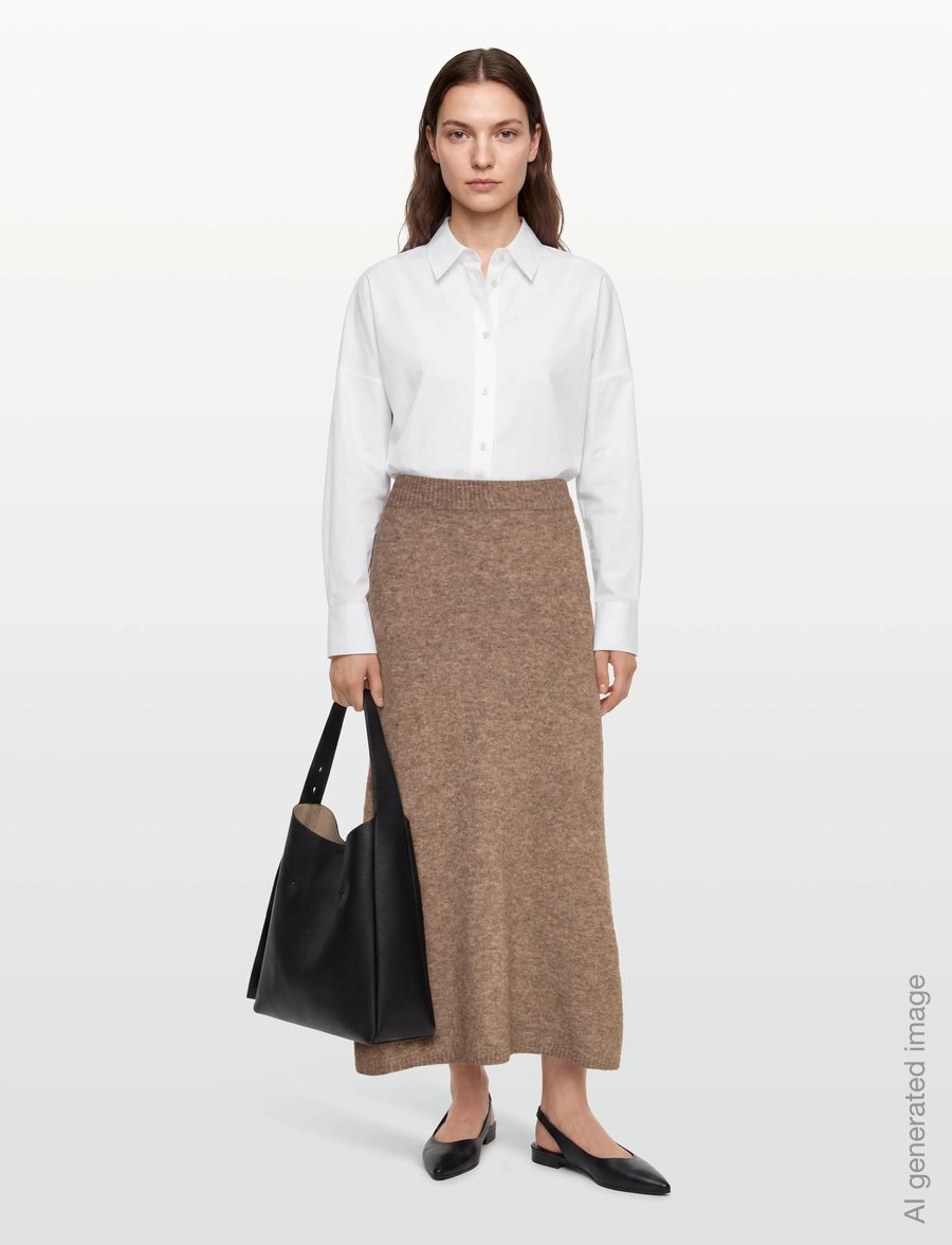 Twist & Tango - Israa Knitted Skirt - kootud seelikud - dk truffle - 0