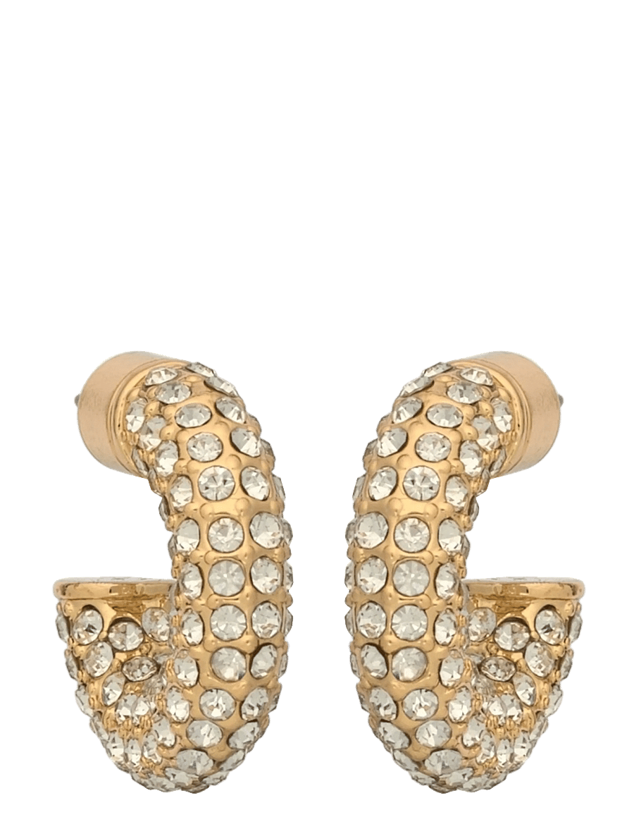 Twist & Tango - Makayla Rhinestone Earrings - kreolen - gold plated - 0
