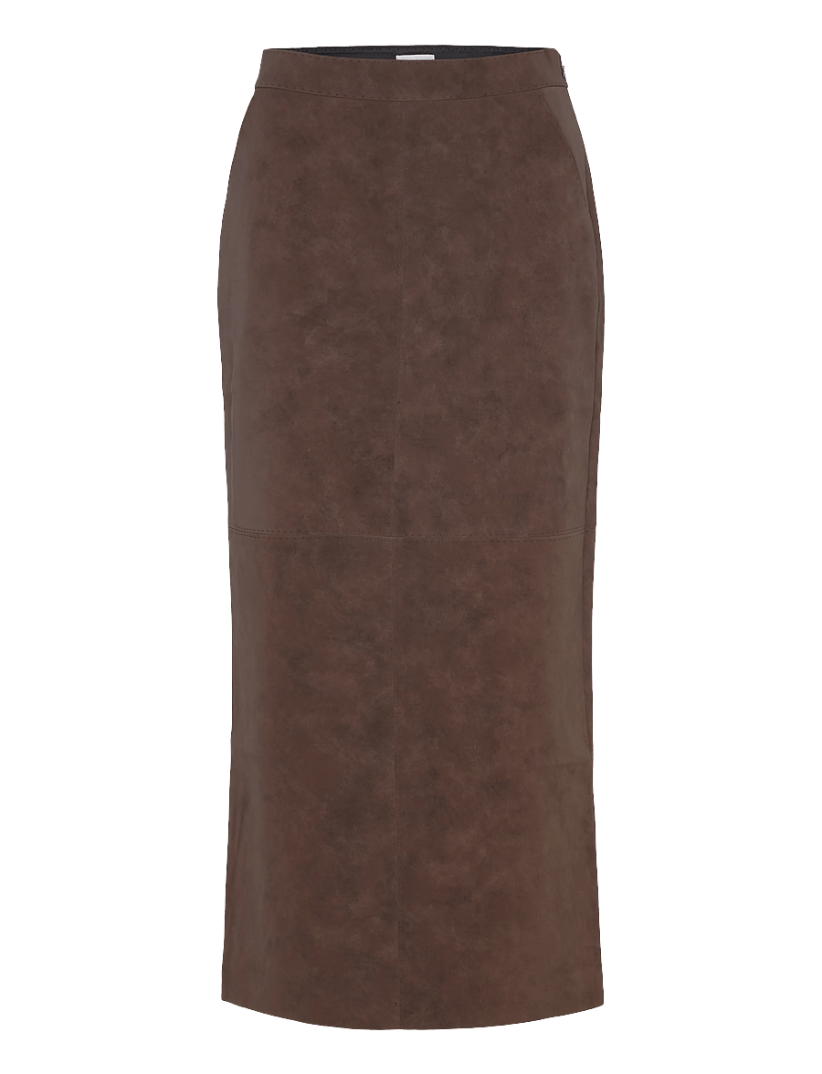 Twist & Tango - Yara Faux Suede Skirt - midi kjolar - mocha brown - 1