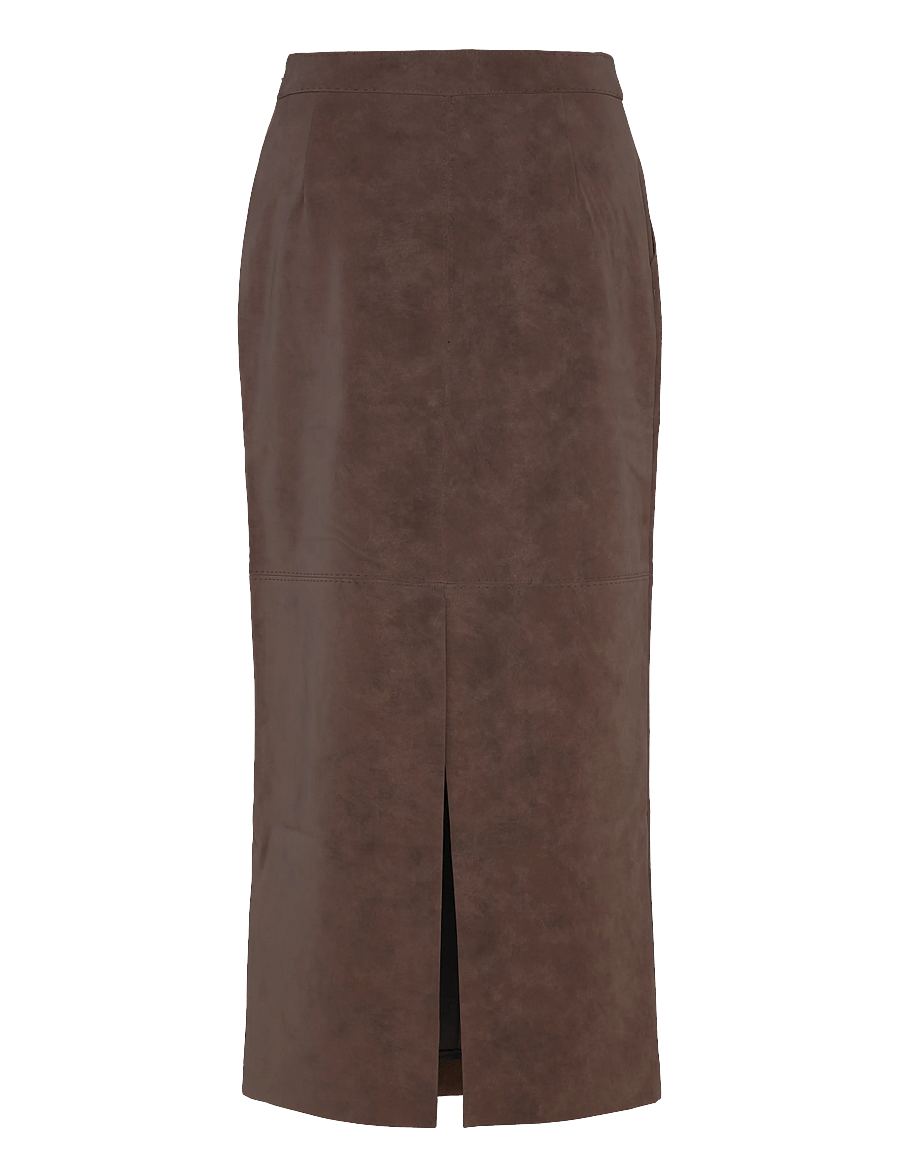 Twist & Tango - Yara Faux Suede Skirt - midi kjolar - mocha brown - 2