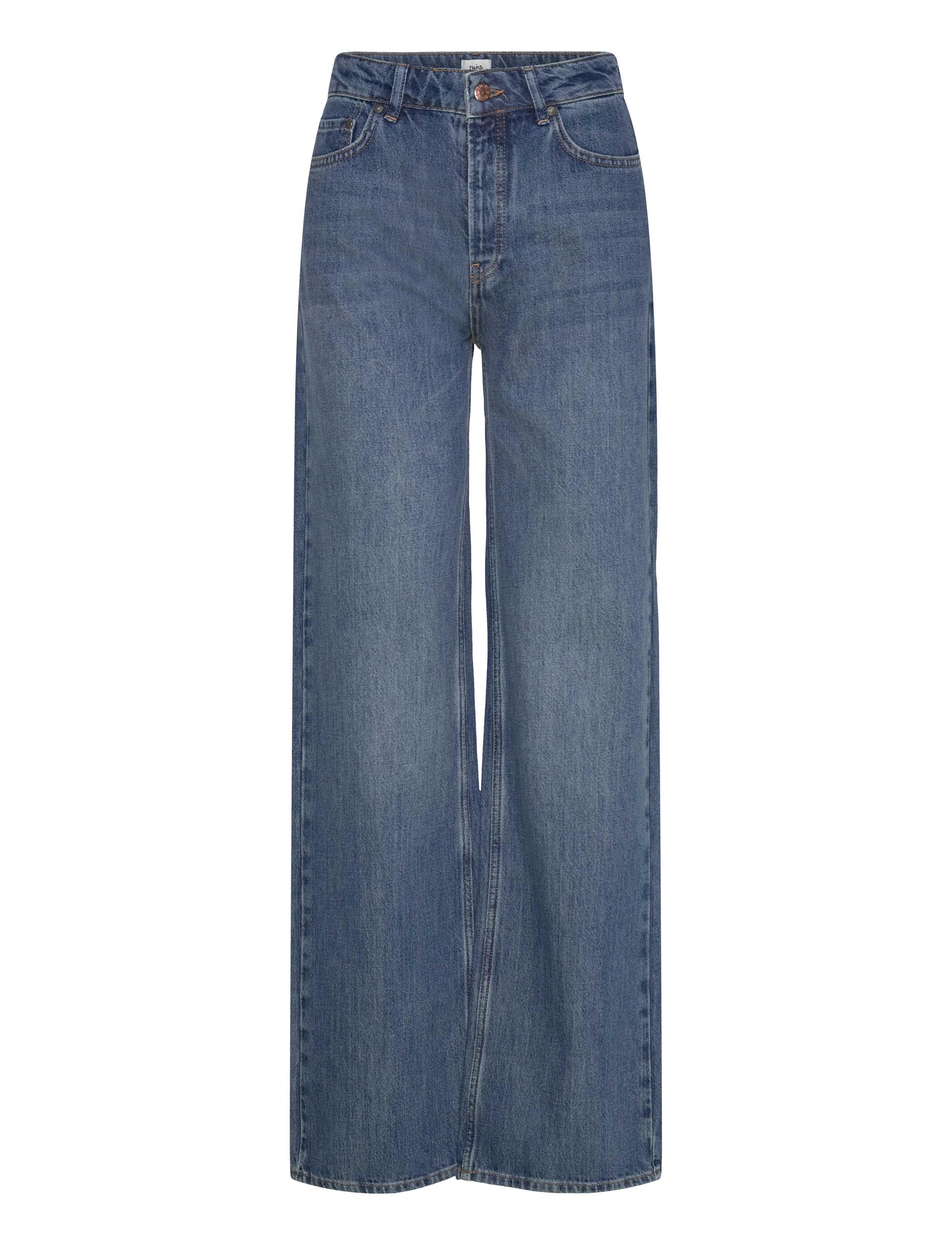 Tori Rigid Jeans - DK BLUE  WASH