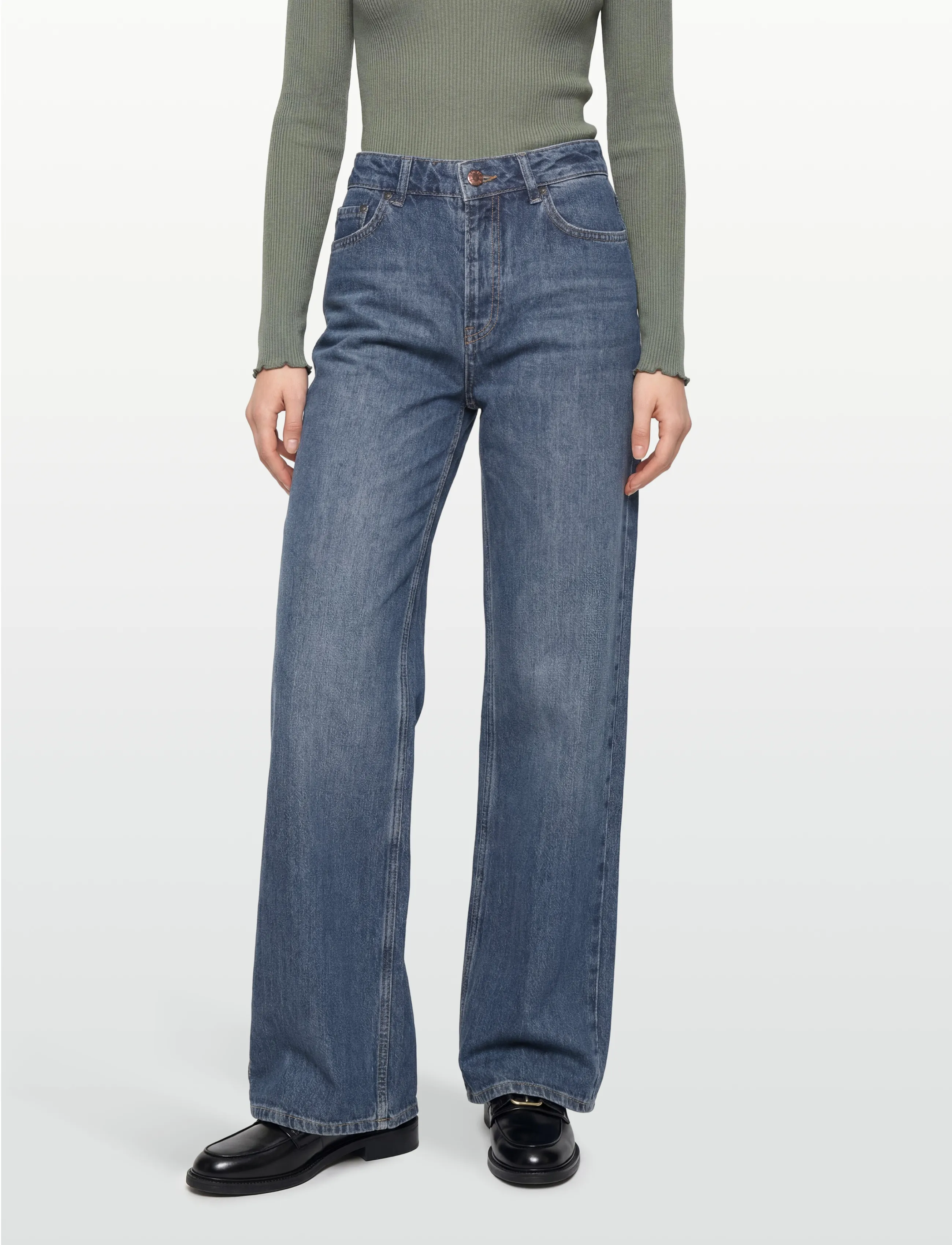 Twist & Tango - Tori Rigid Jeans - wide leg jeans - dk blue  wash - 3