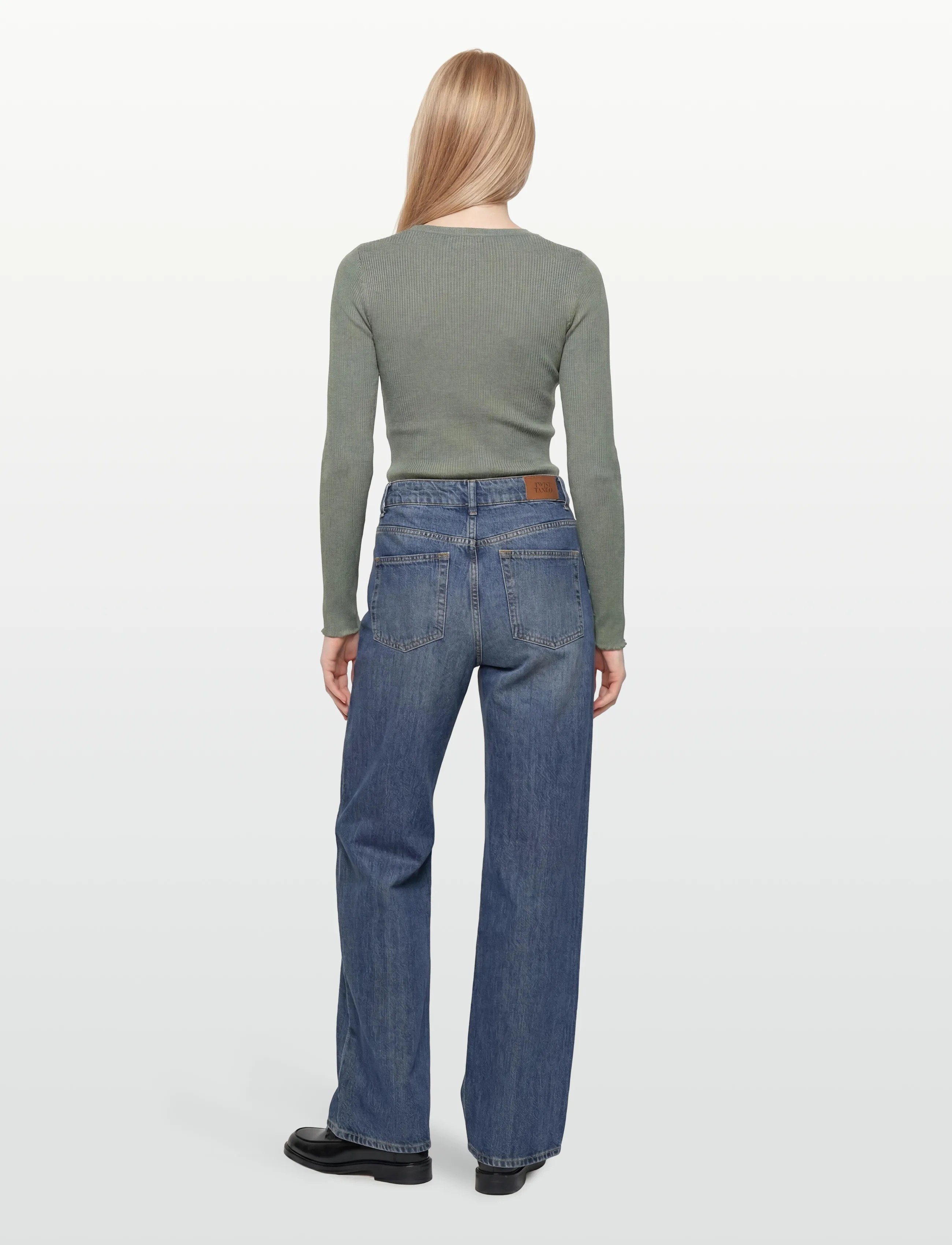 Twist & Tango - Tori Rigid Jeans - wide leg jeans - dk blue  wash - 4