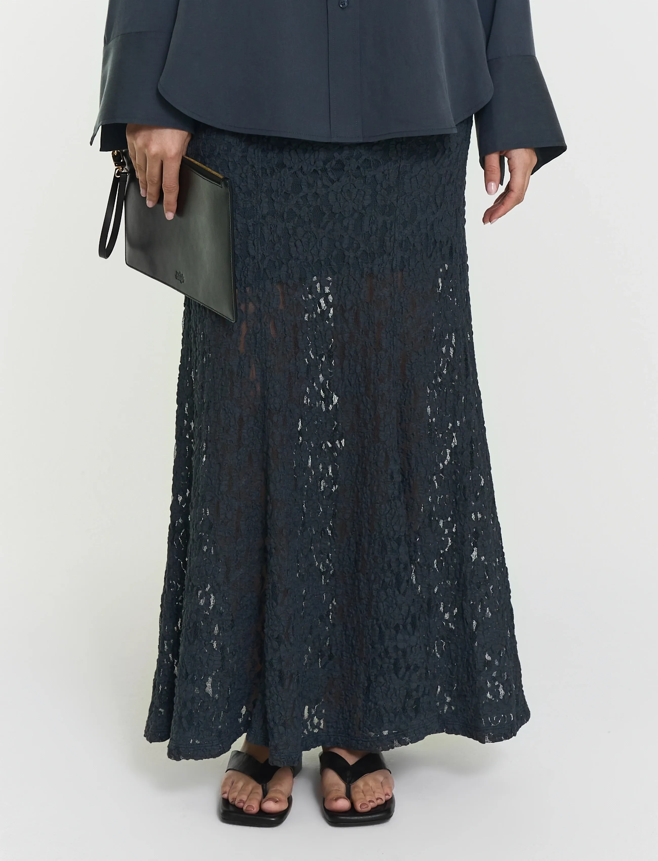 Twist & Tango - Akasha Lace Skirt - maxi nederdele - future dusk - 4