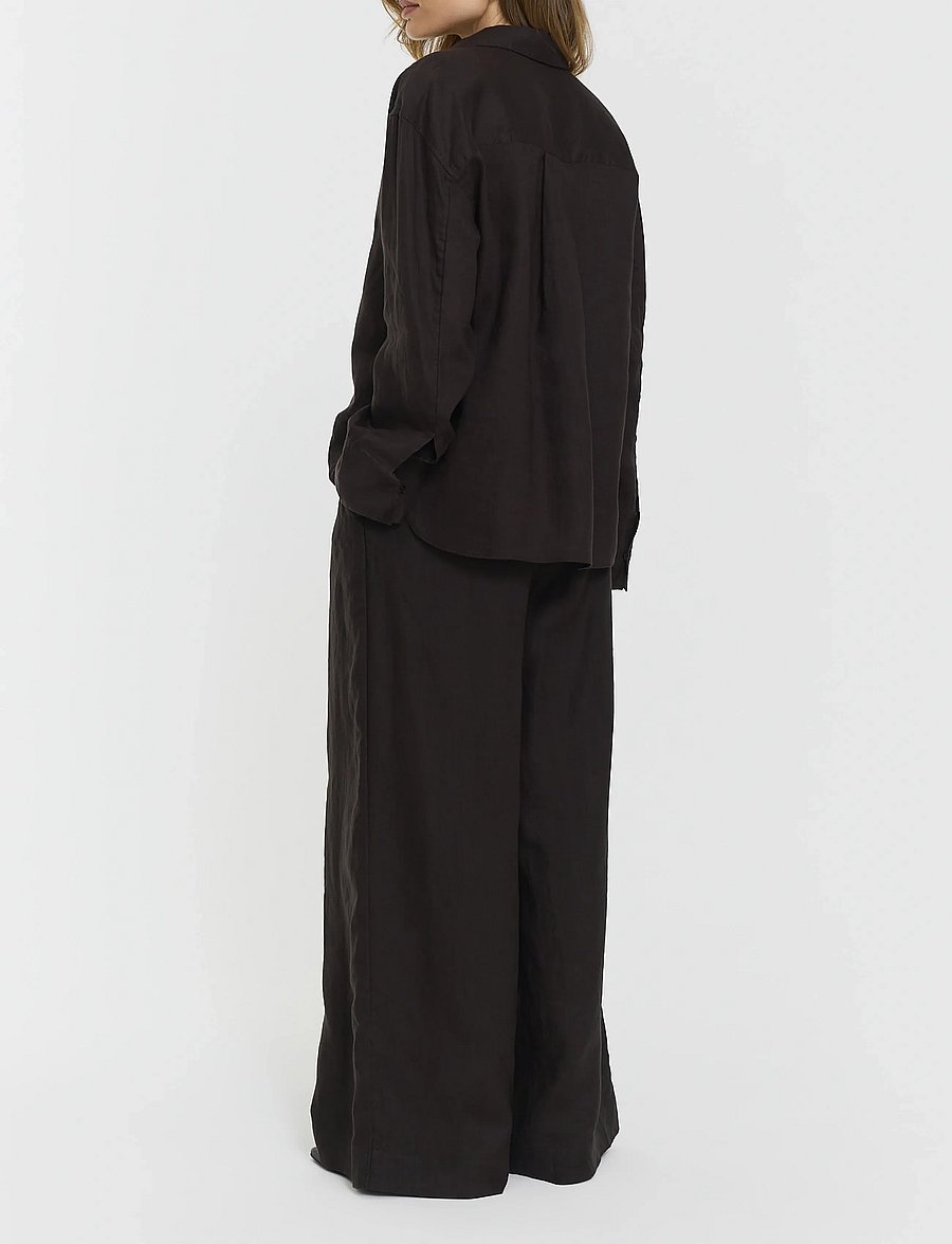 Twist & Tango - Aprilia Linen Trousers - leinenhosen - coffee - 4