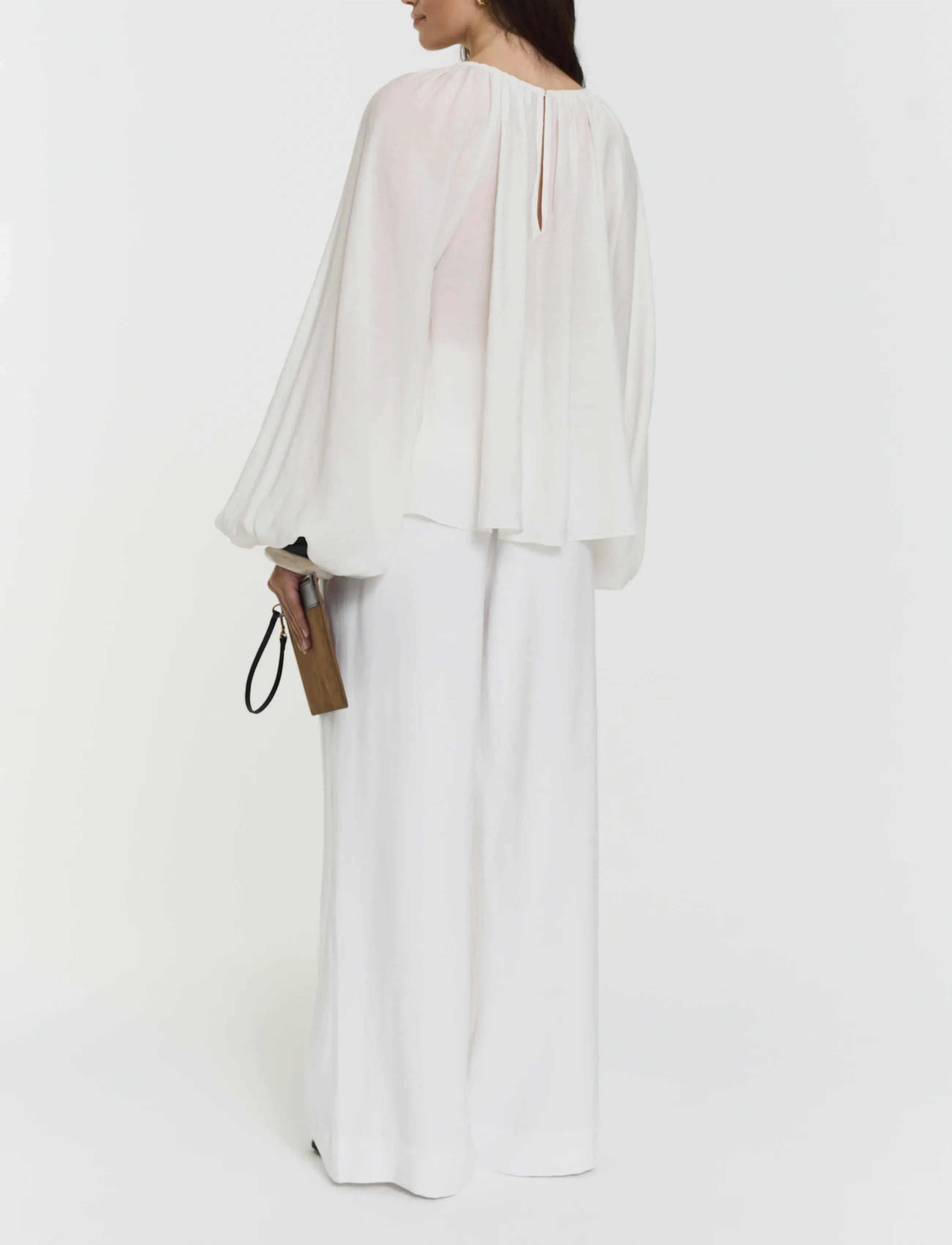 Twist & Tango - Lava Blouse - langerma blússur - off white - 4
