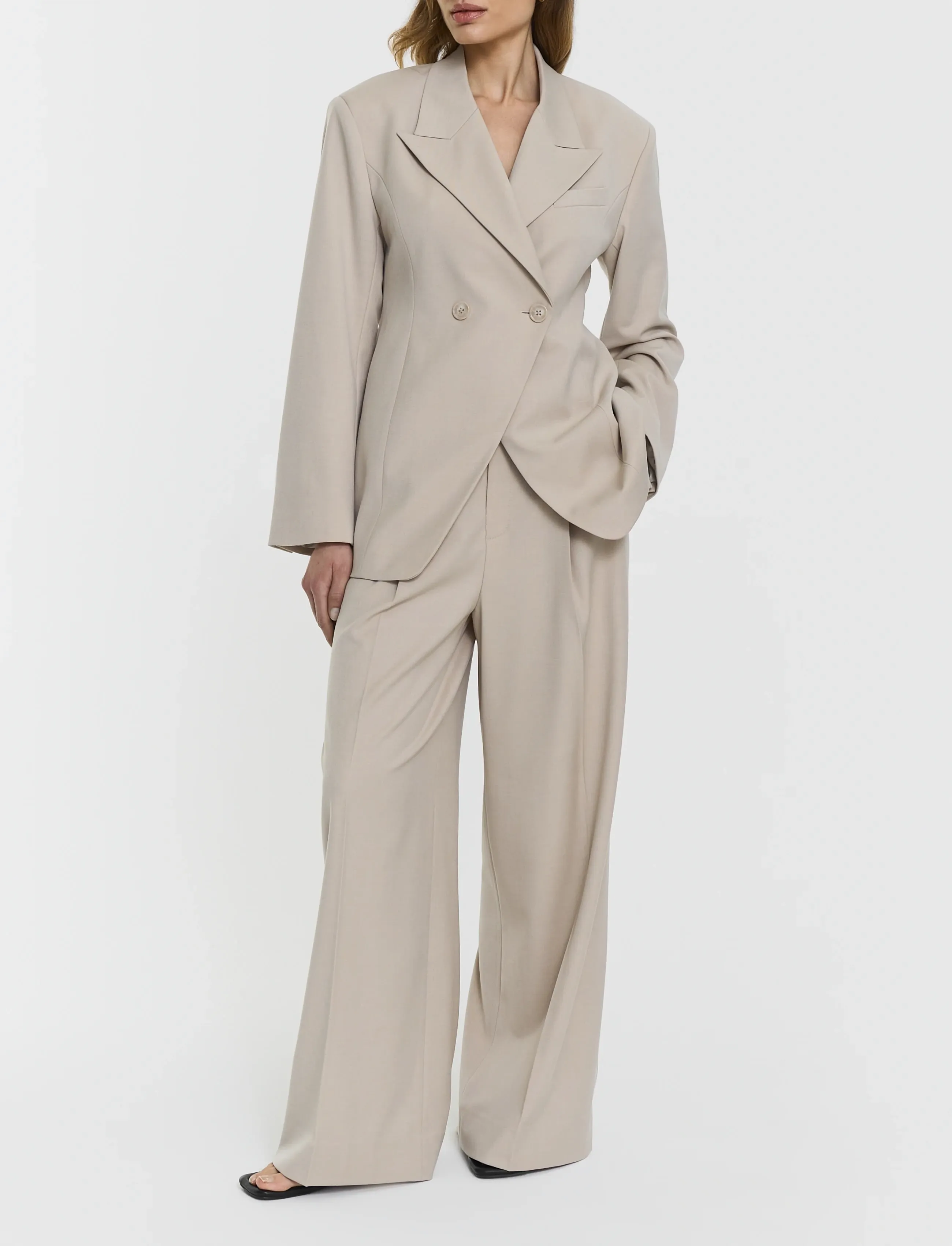 Twist & Tango Henny Trousers - Pantalons - LT BEIGE MÉLANGE / beige