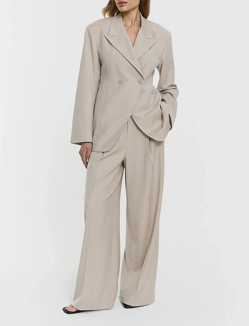 Twist & Tango - Henny Trousers - formell - lt beige mÉlange - 0