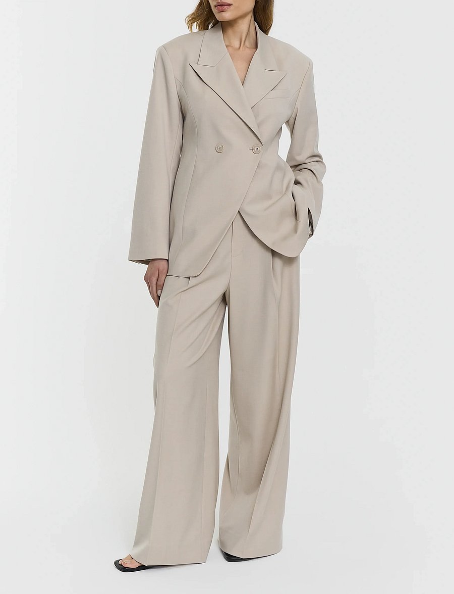 Twist & Tango - Henny Trousers - anzugshosen - lt beige mÉlange - 0