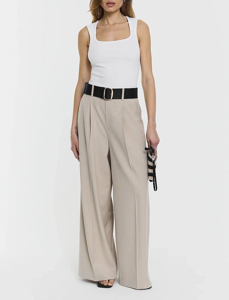 Twist & Tango - Henny Trousers - formell - lt beige mÉlange - 3