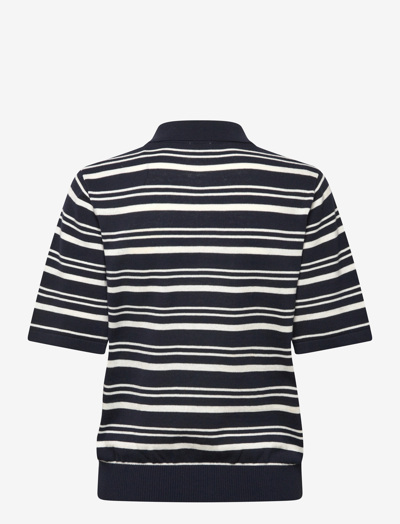 Twist & Tango - Leonelle Polo Knit Jumper - jumpers - navy white stripe - 2