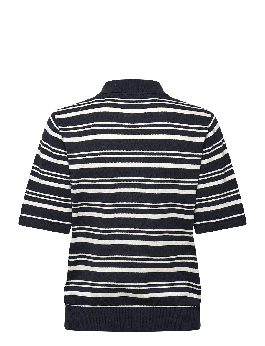 Twist & Tango - Leonelle Polo Knit Jumper - pullover - navy white stripe - 2