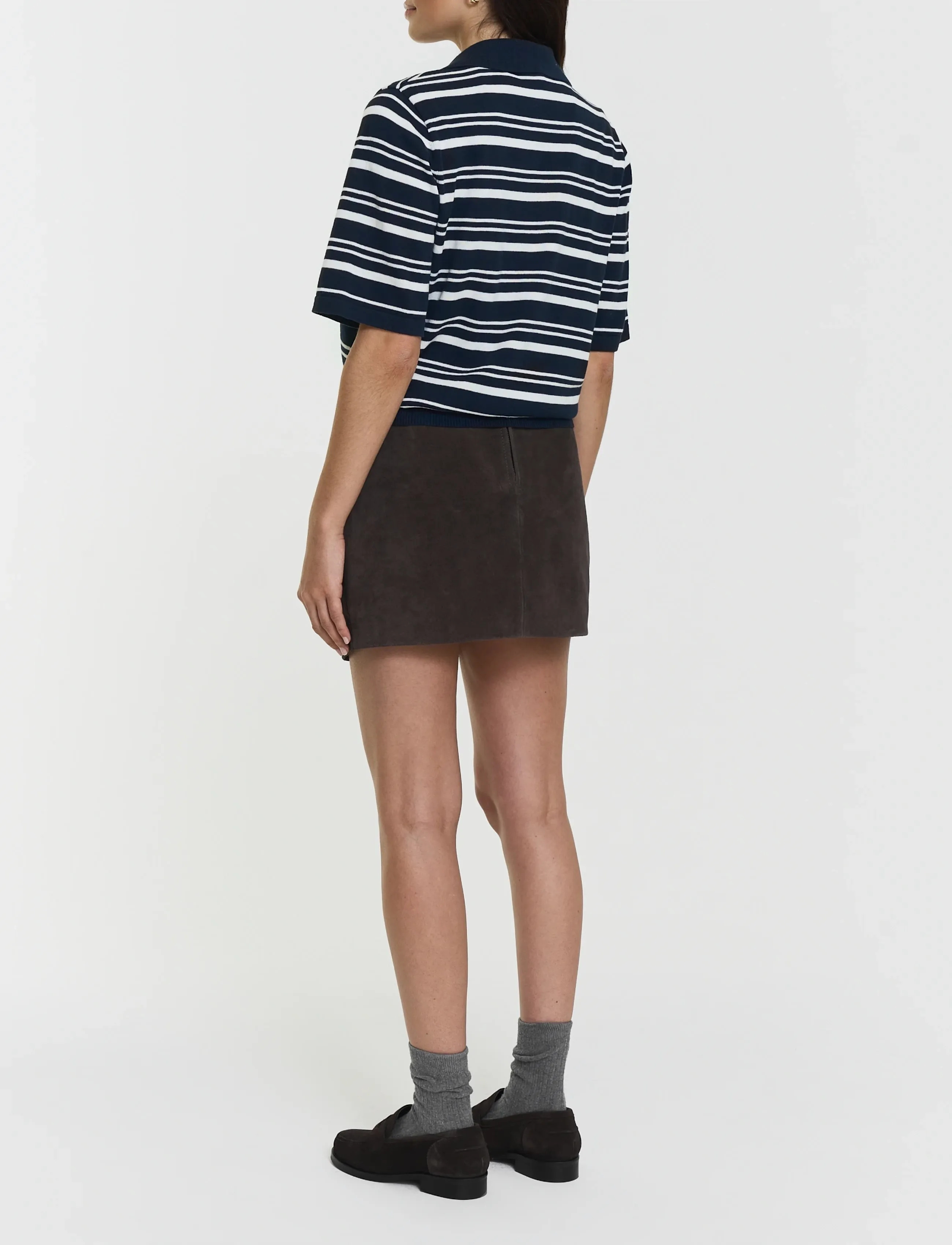 Twist & Tango - Leonelle Polo Knit Jumper - sviitrid - navy white stripe - 4