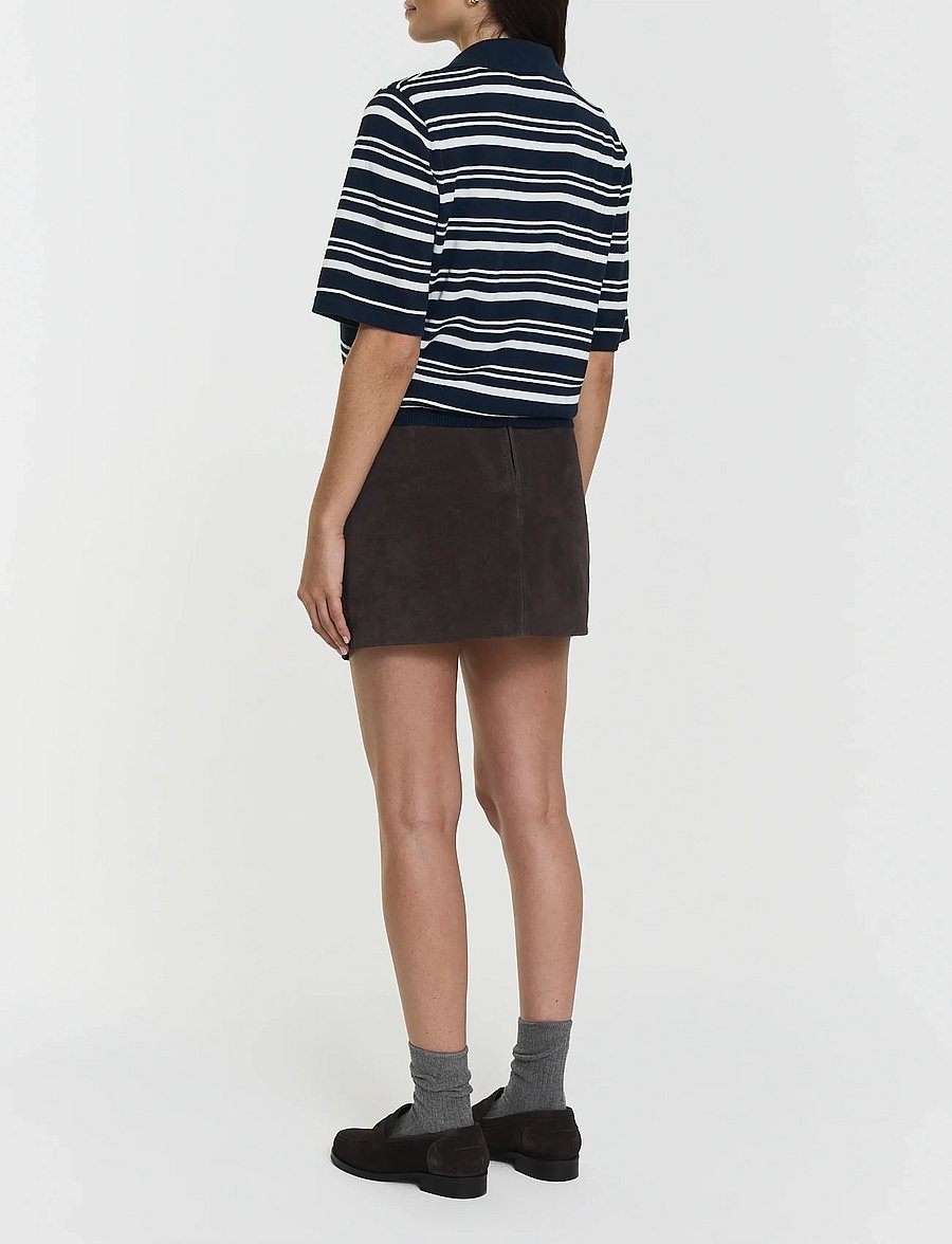 Twist & Tango - Leonelle Polo Knit Jumper - pullover - navy white stripe - 4