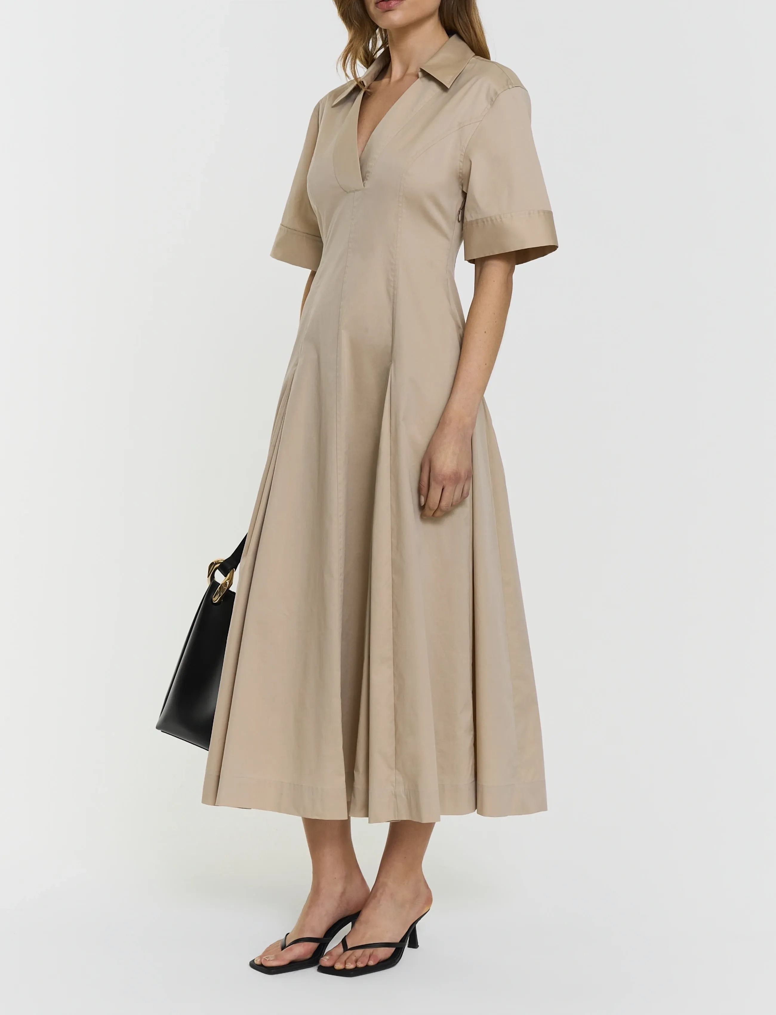Twist & Tango Lou Dress - Midikleider - BEIGE / beige