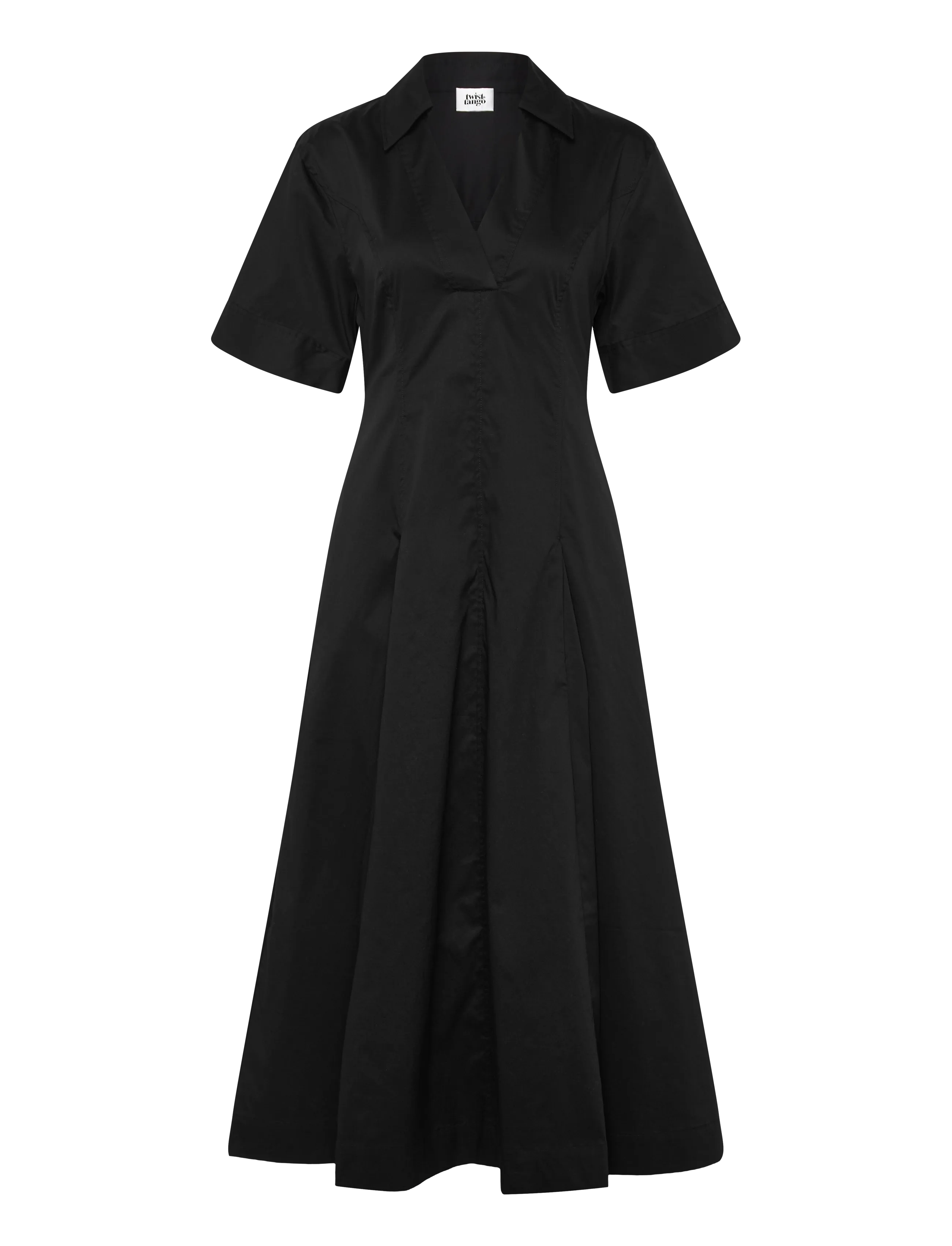 Twist & Tango Lou Dress - Midi kjoler - BLACK / black