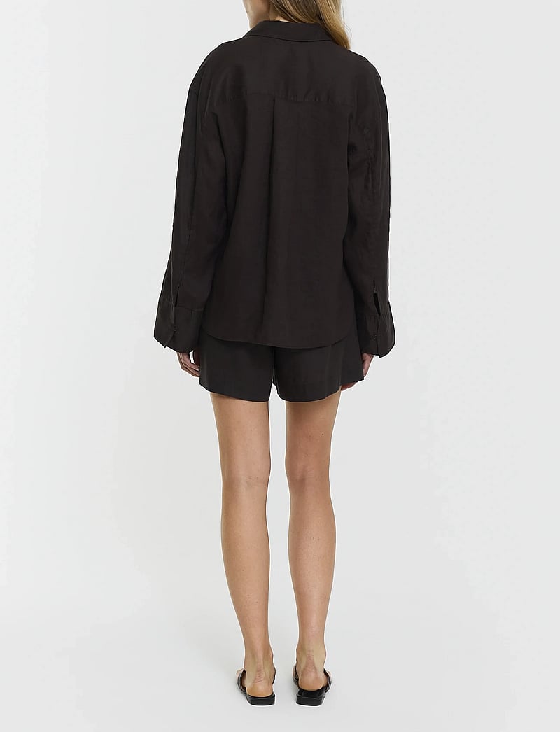 Twist & Tango - Melody Linen Shorts - leinen-shorts - coffee - 4