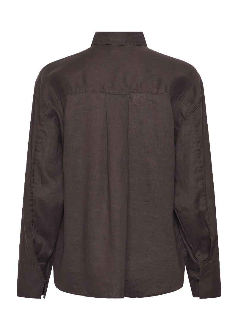 Twist & Tango - Evianna Linen Shirt - hørskjorter - coffee - 1