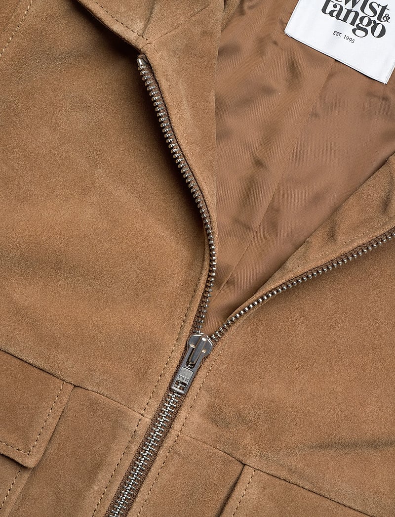 Twist & Tango - Minella Suede Jacket - frühlingsjacken - taupe - 2