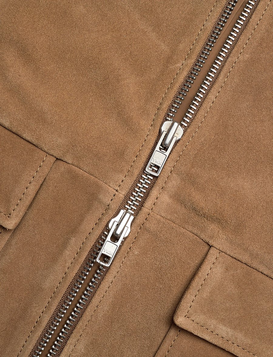 Twist & Tango - Minella Suede Jacket - frühlingsjacken - taupe - 4