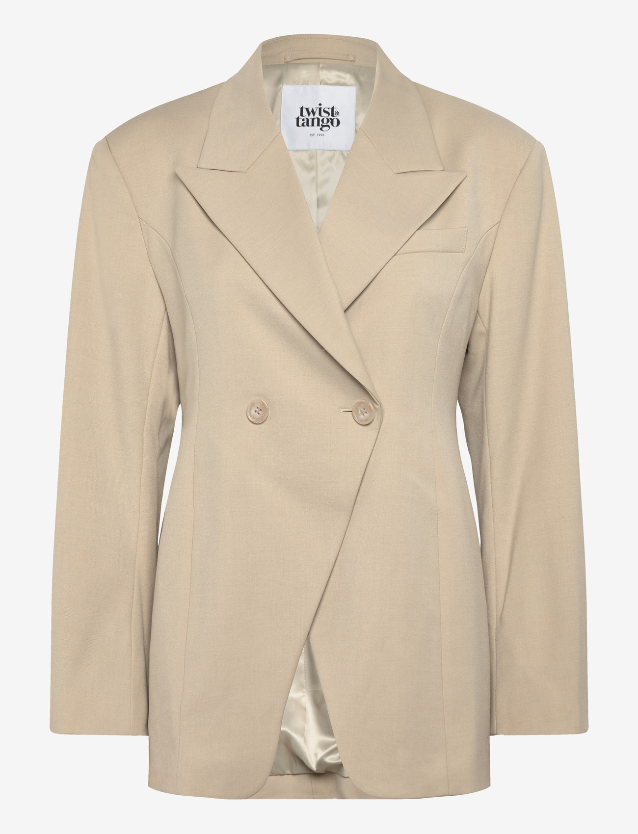 Twist & Tango - Naama Blazer - double breasted blazers - lt beige mÉlange - 1