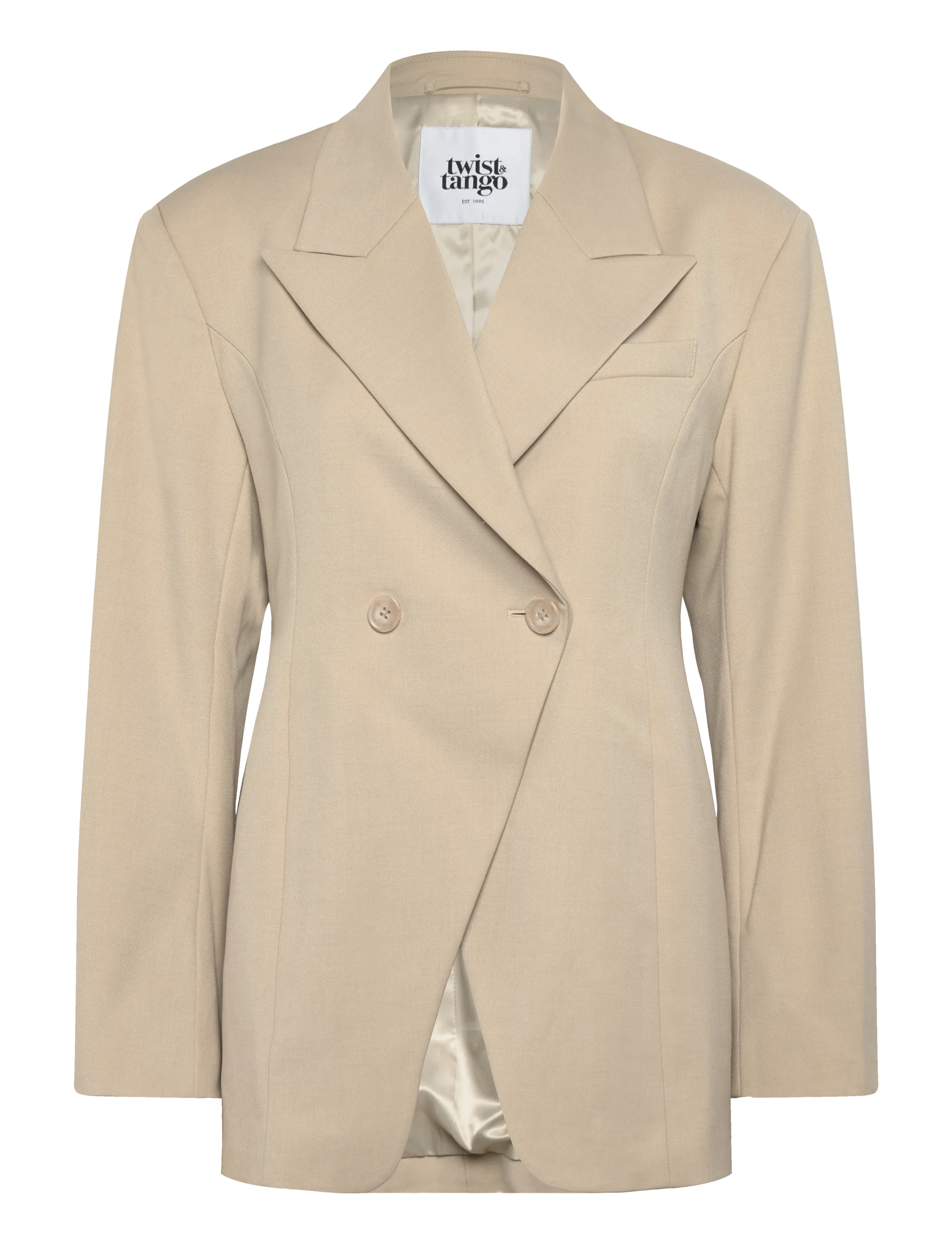 Twist & Tango Naama Blazer - Transitional Layering - LT BEIGE MÉLANGE / beige