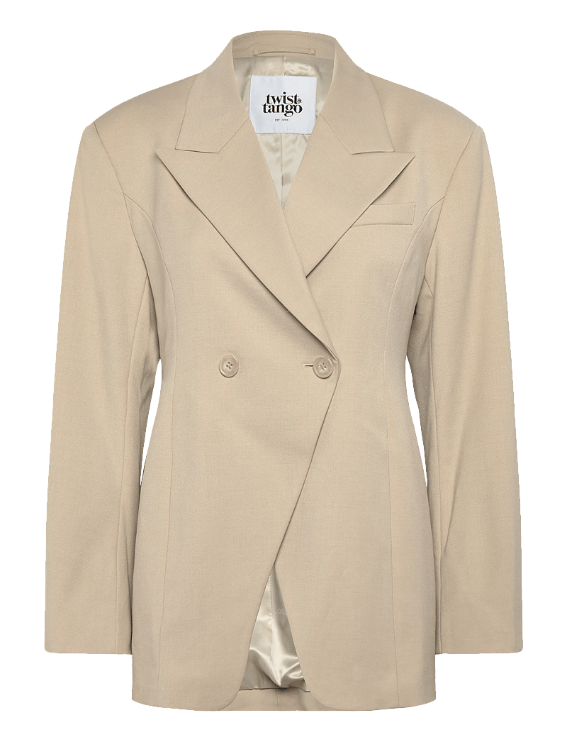 Twist & Tango - Naama Blazer - double breasted blazers - lt beige mÉlange - 1