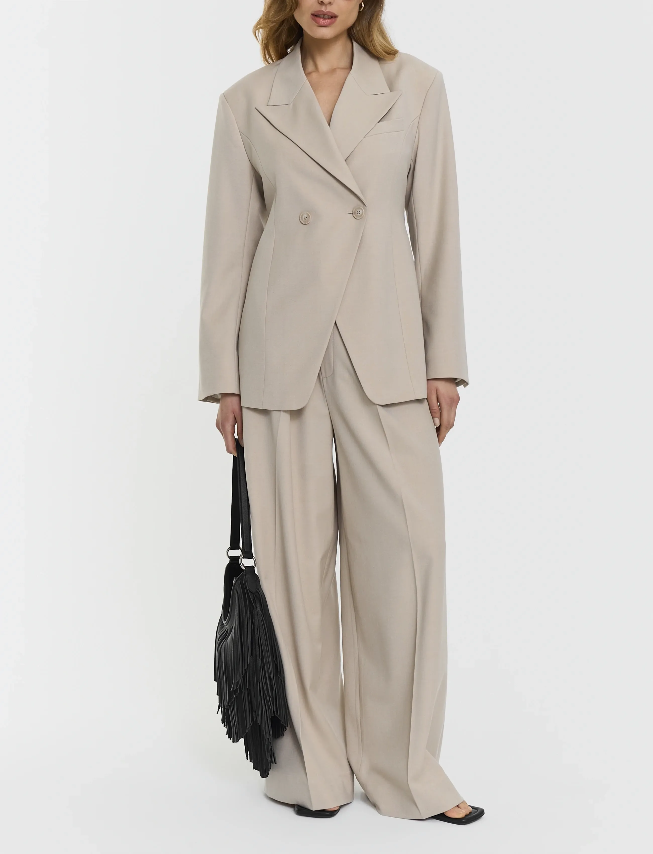 Twist & Tango Naama Blazer, 38, Beige, Blazere > Dobbeltradede Blazere, Dame