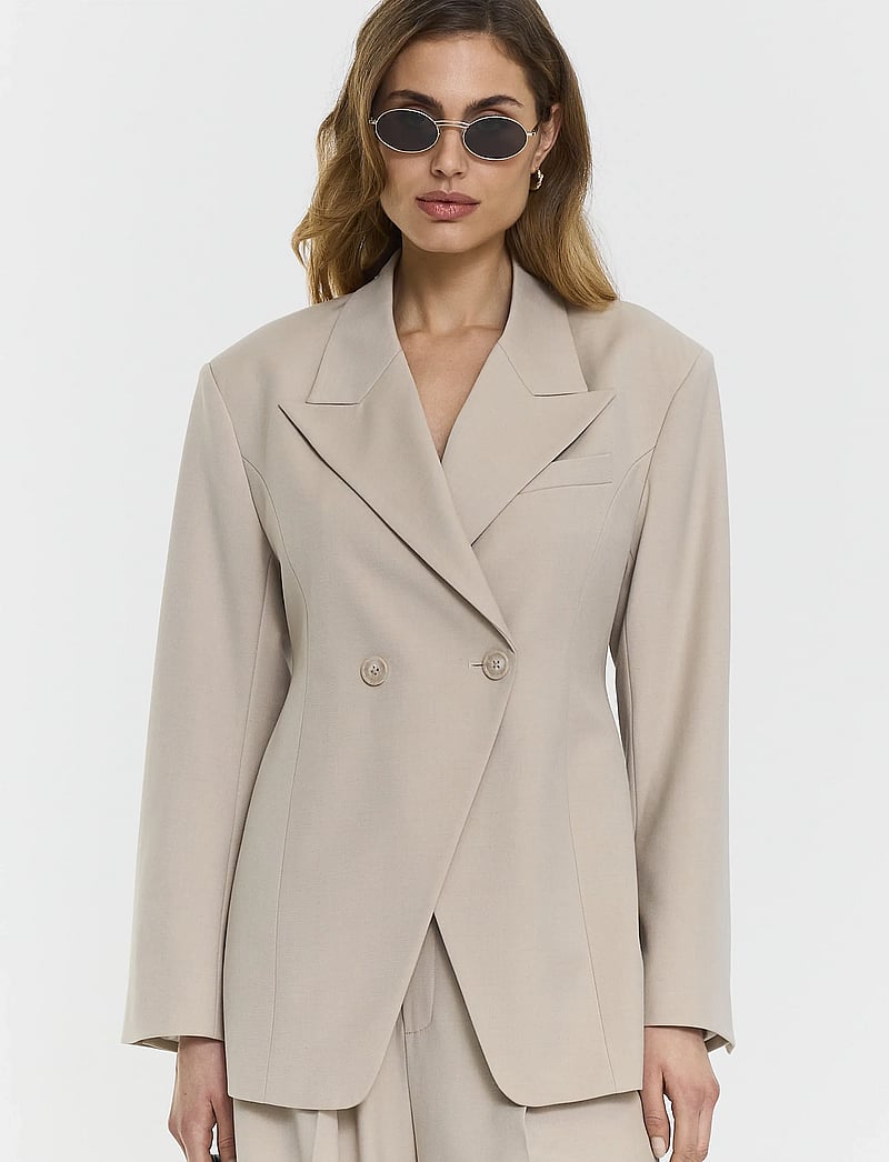 Twist & Tango - Naama Blazer - double breasted blazers - lt beige mÉlange - 3