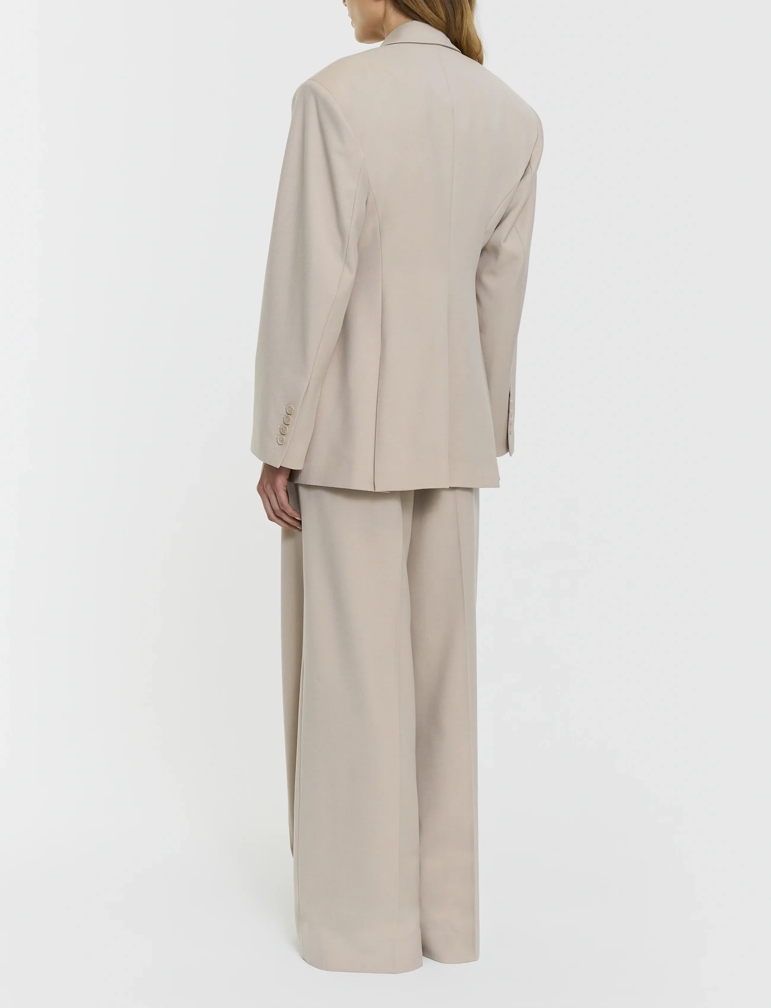 Twist & Tango - Naama Blazer - dobbeltradede blazere - lt beige mÉlange - 4
