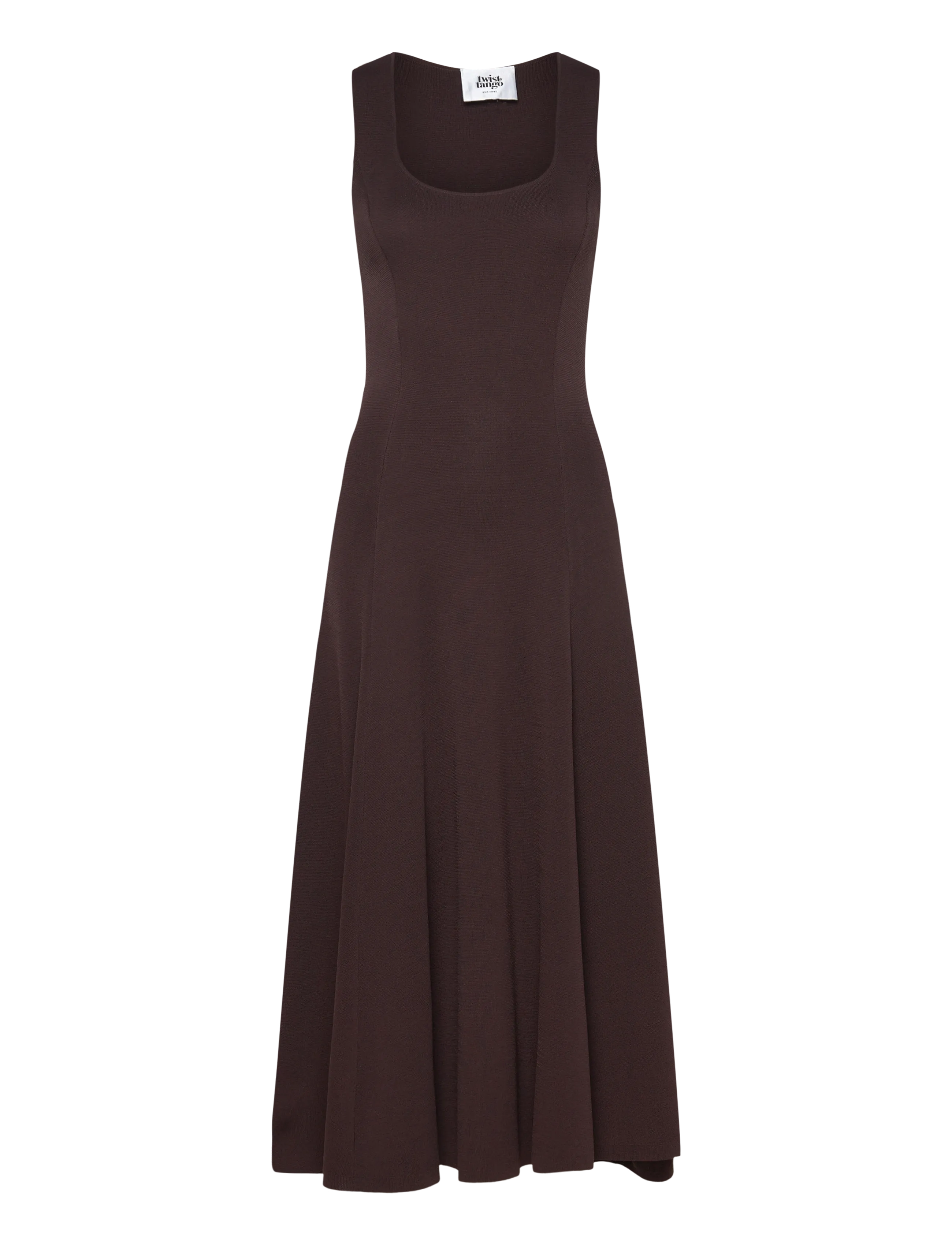 Twist & Tango - Defnen Knitted Dress - knitted dresses - coffee - 1