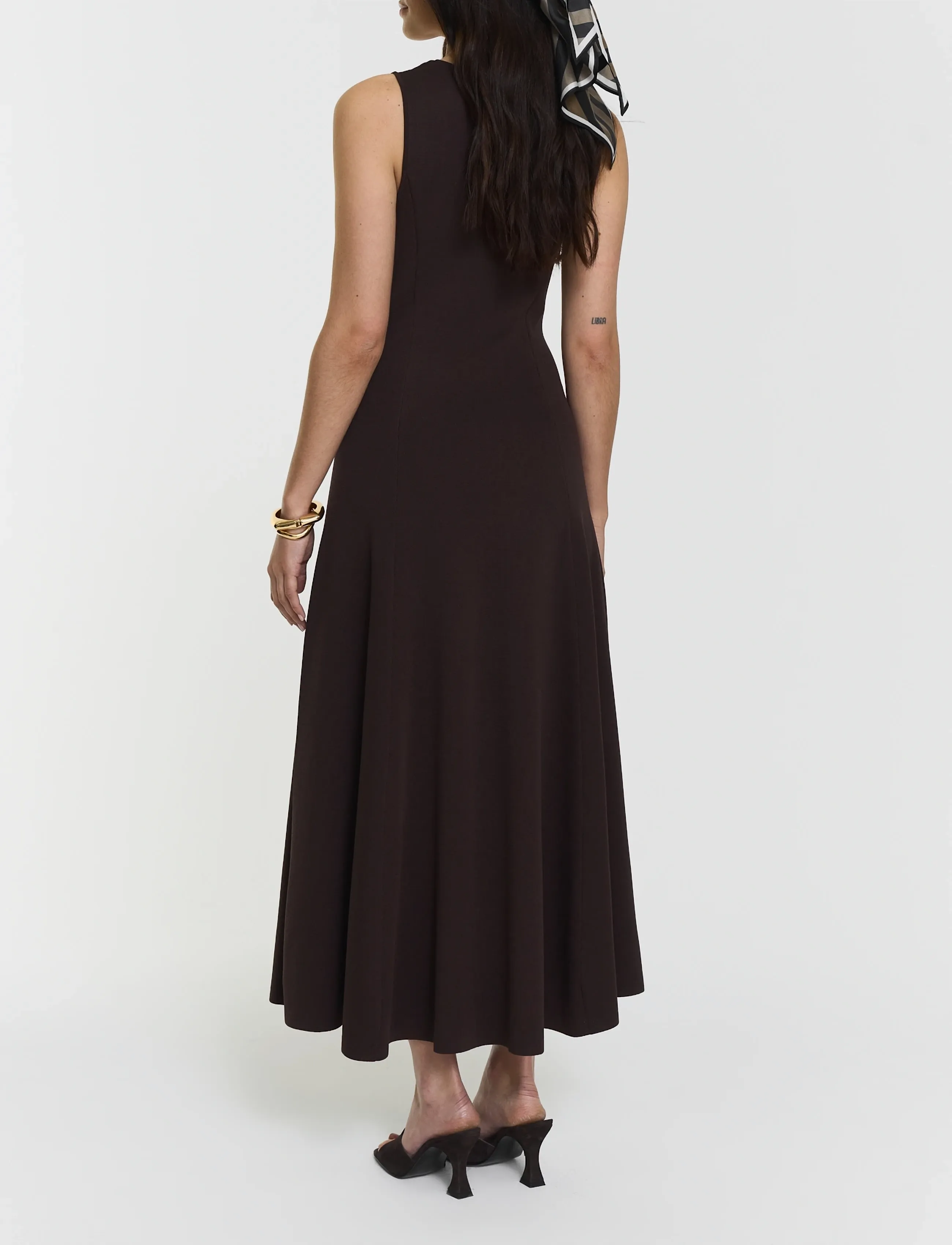 Twist & Tango - Defnen Knitted Dress - knitted dresses - coffee - 4