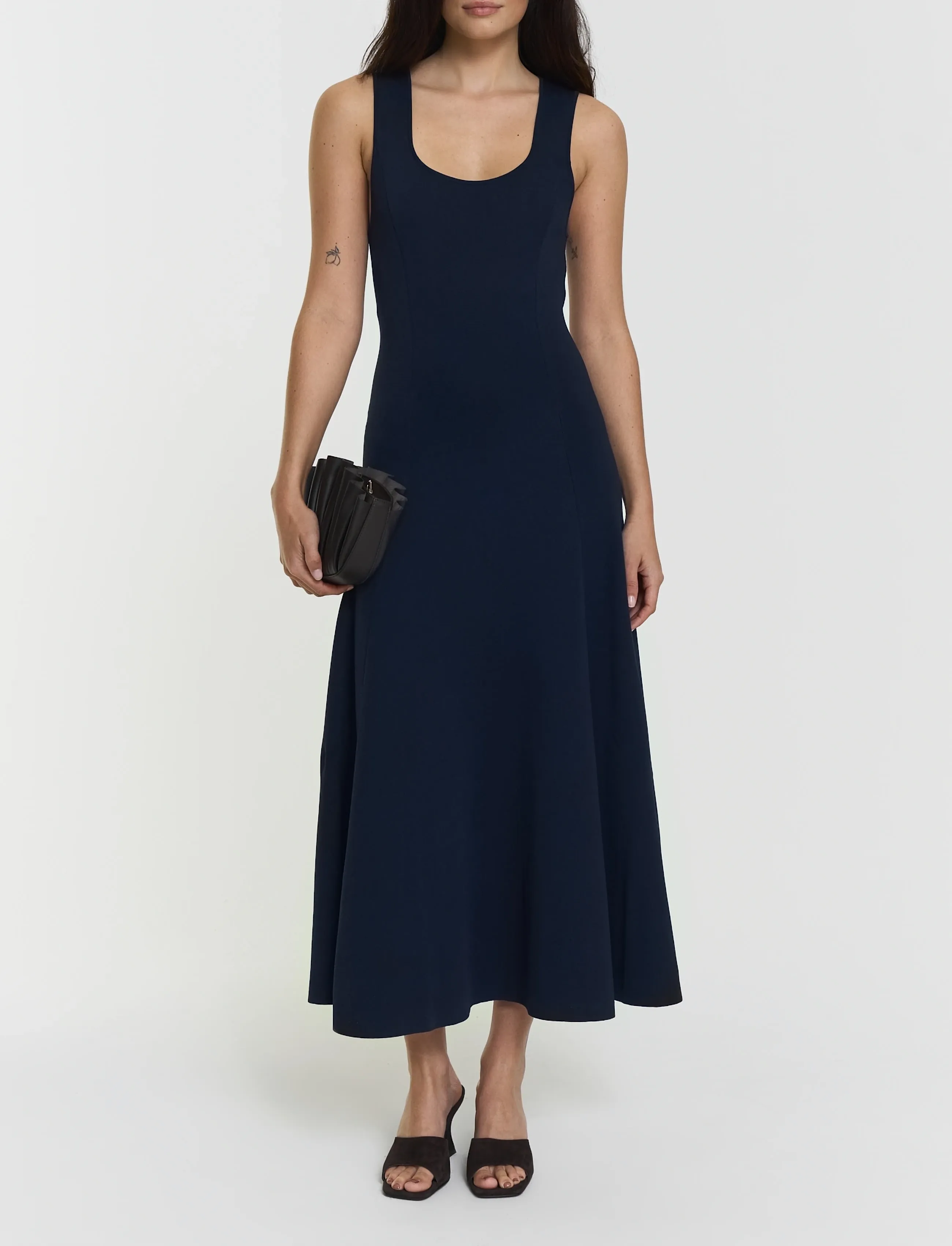 Twist & Tango Defnen Knitted Dress - Transitional Layering - NAVY / navy