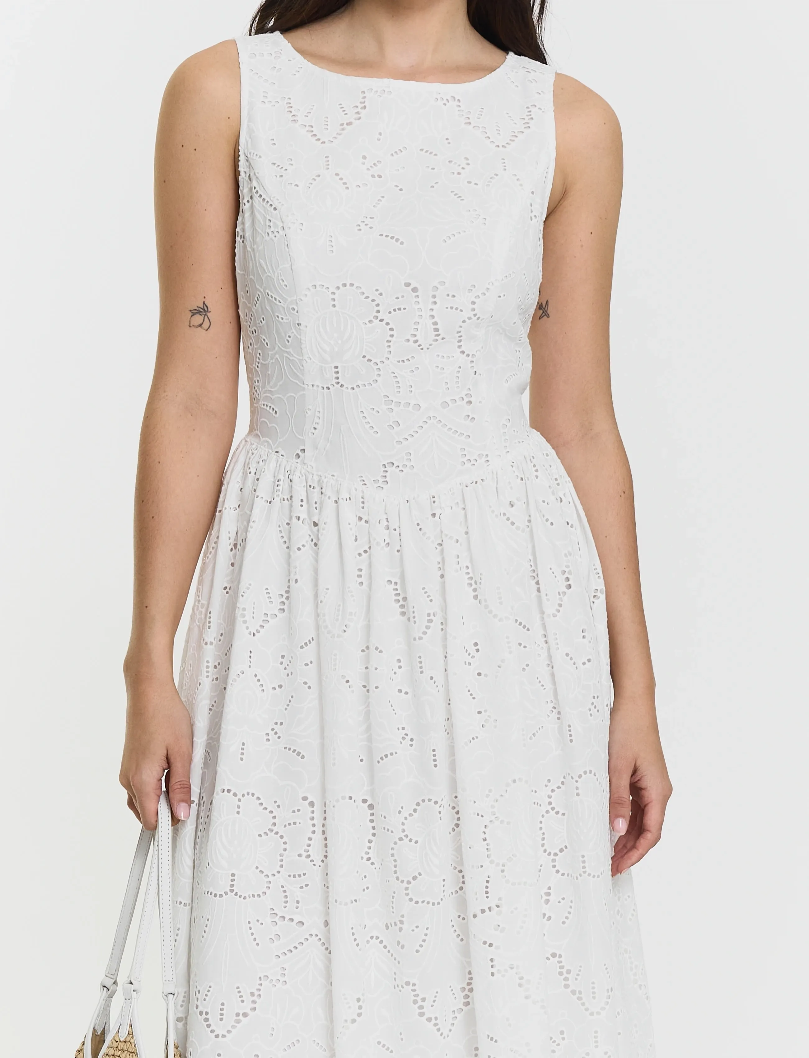 Twist & Tango - Myka Broderie Dress - confirmation - white - 3