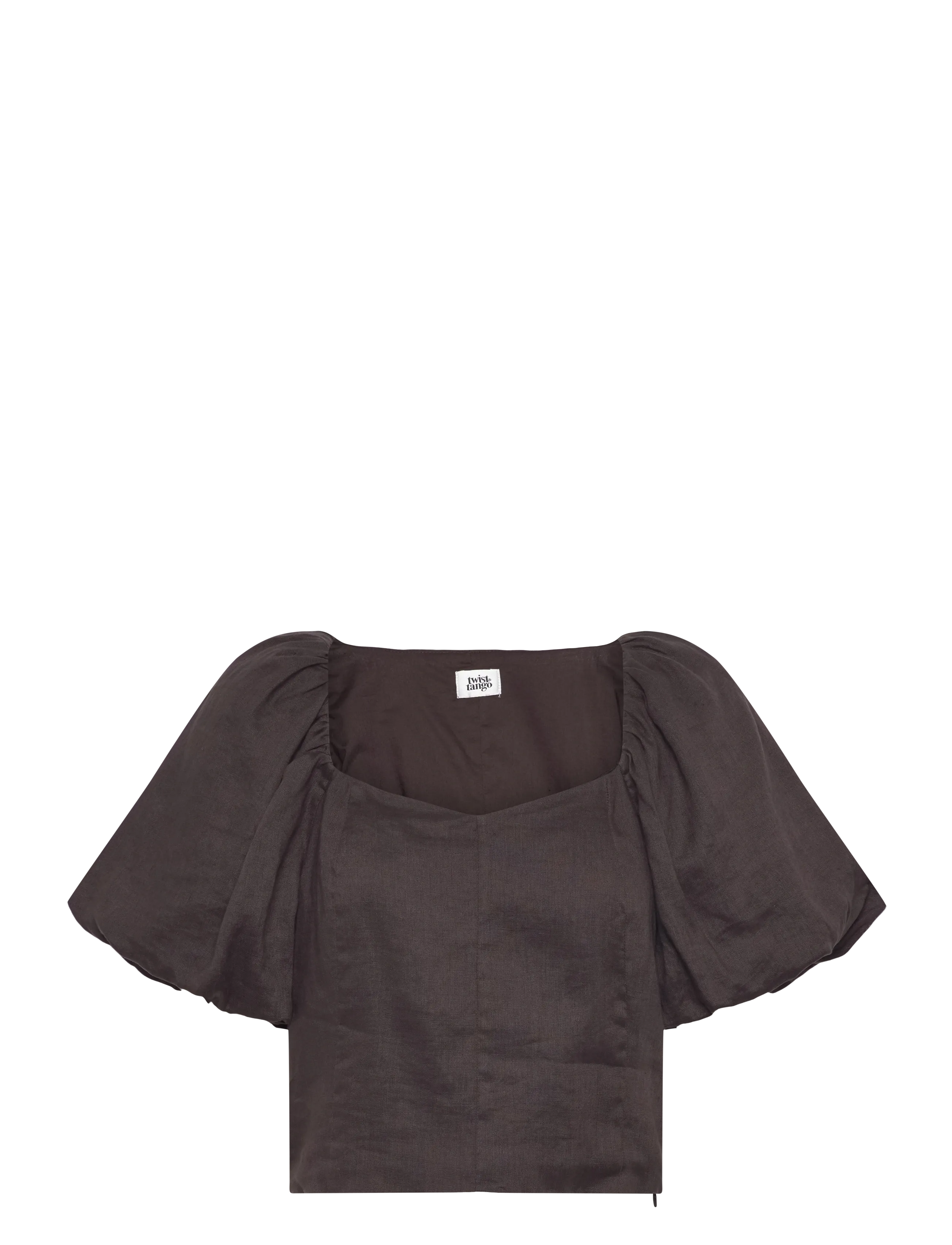 Twist & Tango Audrina Linen Top - Bluser - COFFEE / brown