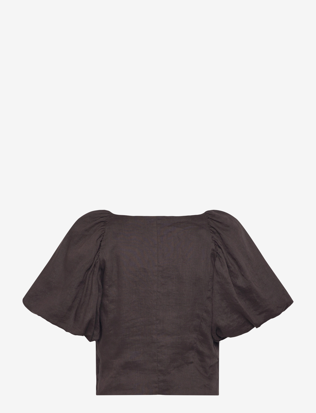 Twist & Tango - Audrina Linen Top - lühikeste varrukatega pluusid - coffee - 2