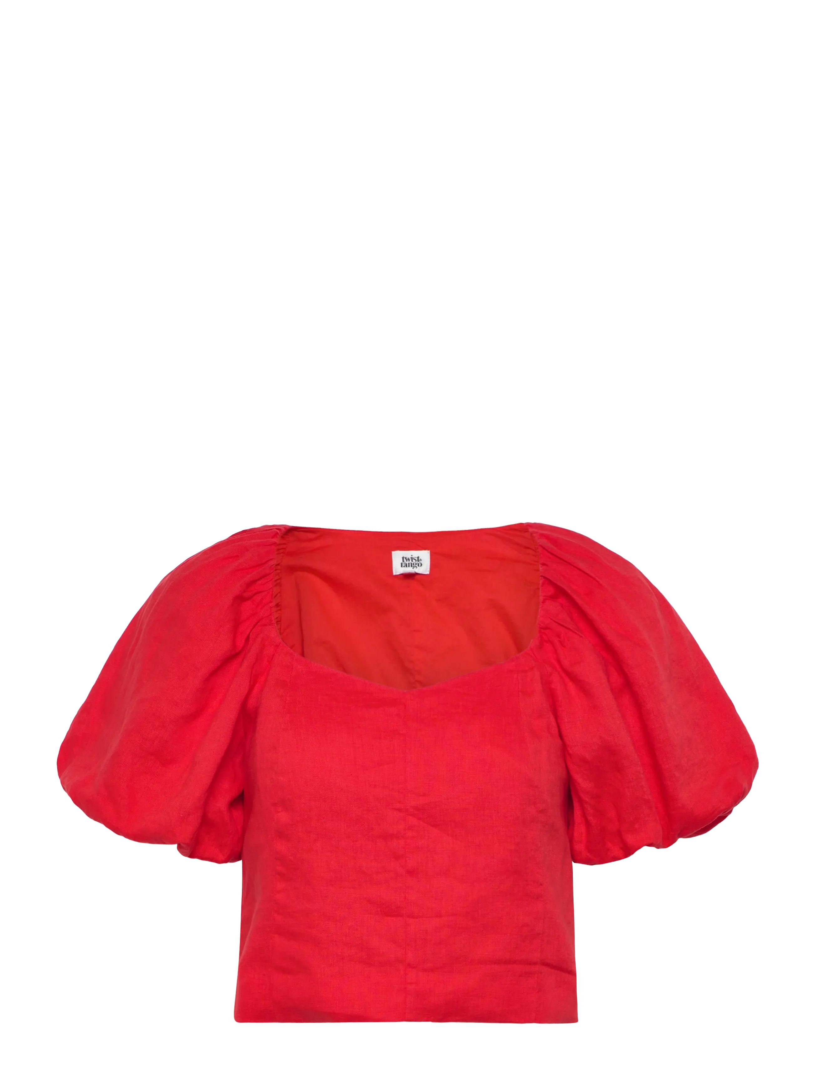 Twist & Tango Audrina Linen Top - Clothing - POPPY RED / red