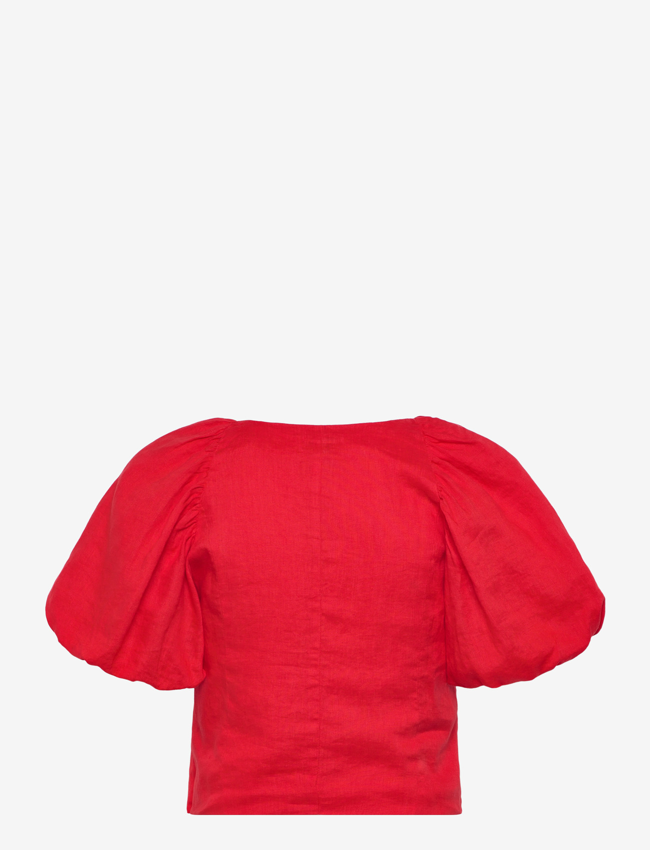 Twist & Tango - Audrina Linen Top - kurzämlige blusen - poppy red - 1