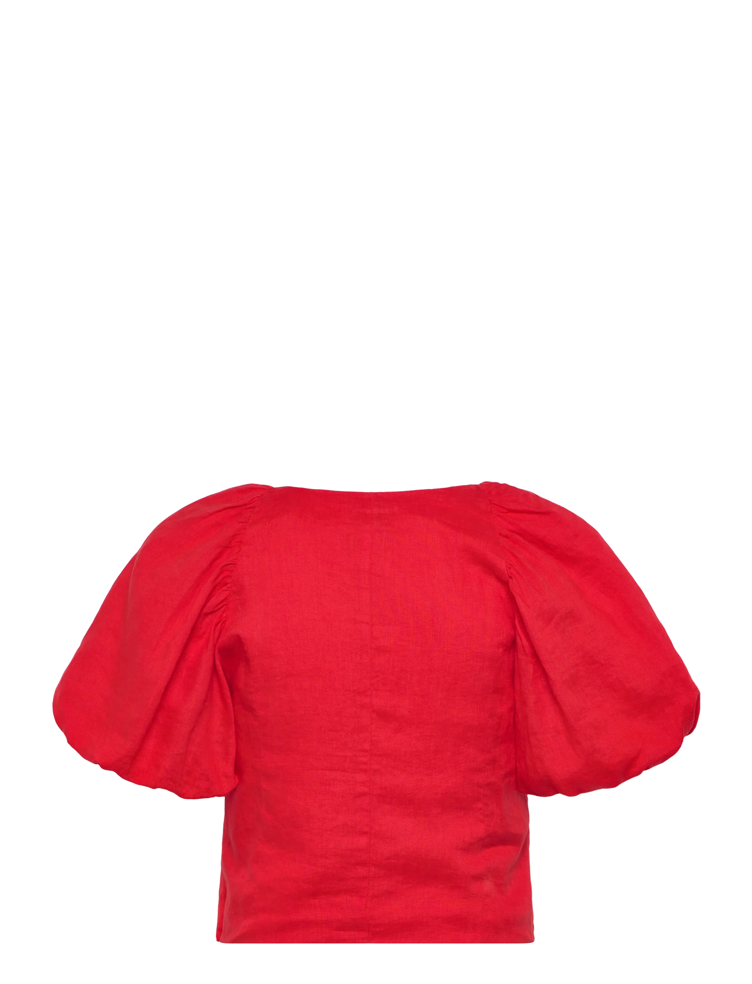 Twist & Tango - Audrina Linen Top - kortærmede bluser - poppy red - 2