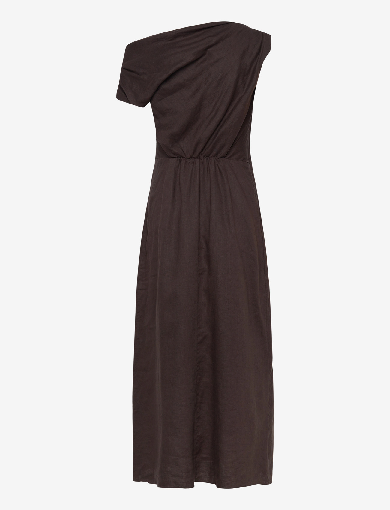 Twist & Tango - Reina Linen Dress - midimekot - coffee - 2