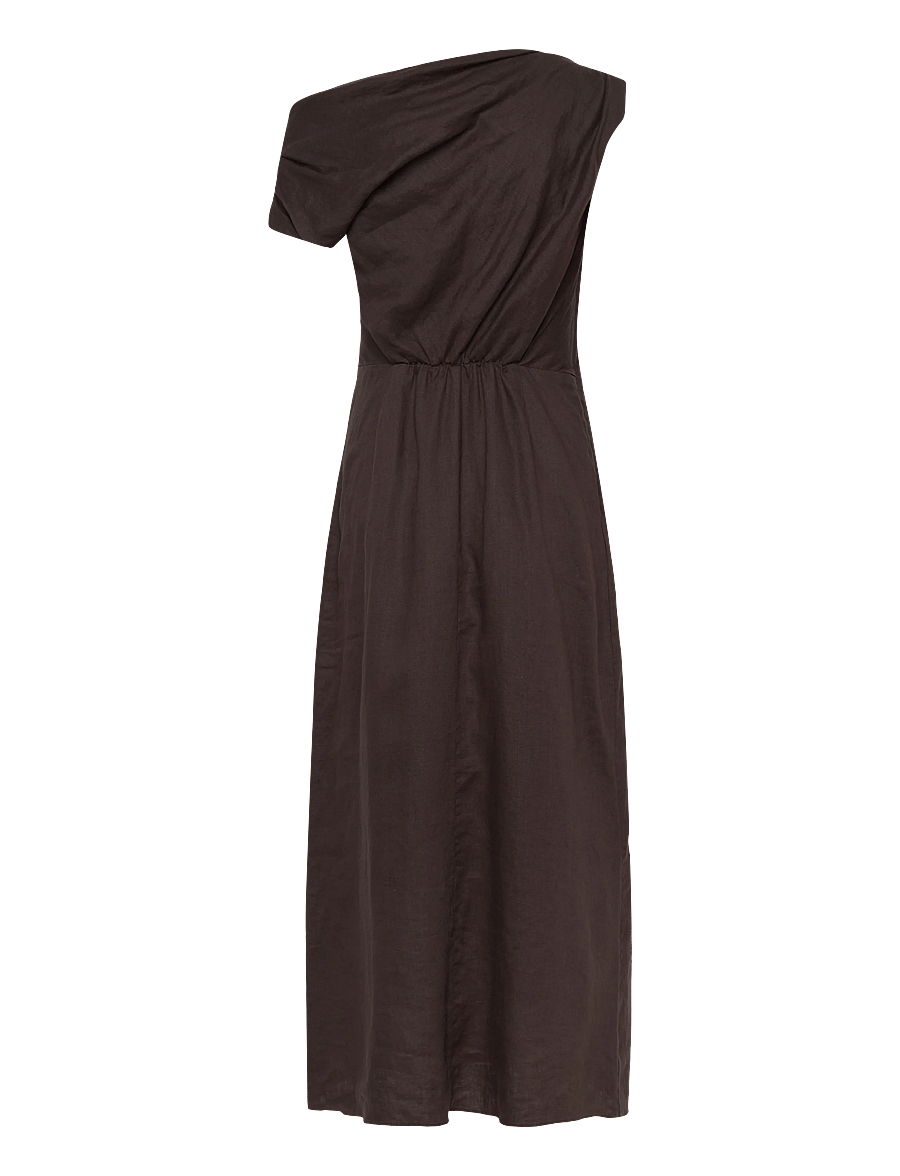 Twist & Tango - Reina Linen Dress - midikleider - coffee - 2
