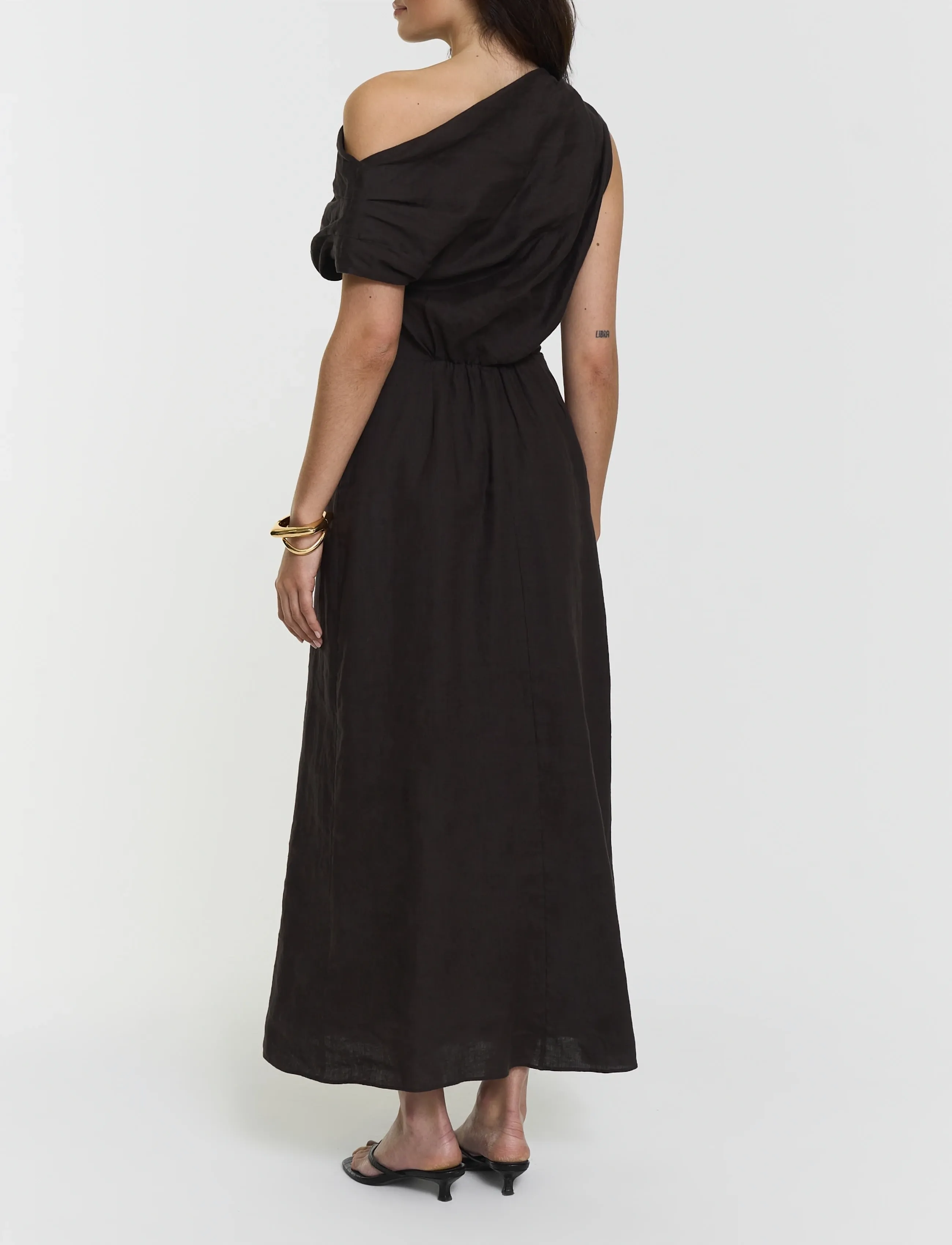 Twist & Tango - Reina Linen Dress - midikleider - coffee - 4